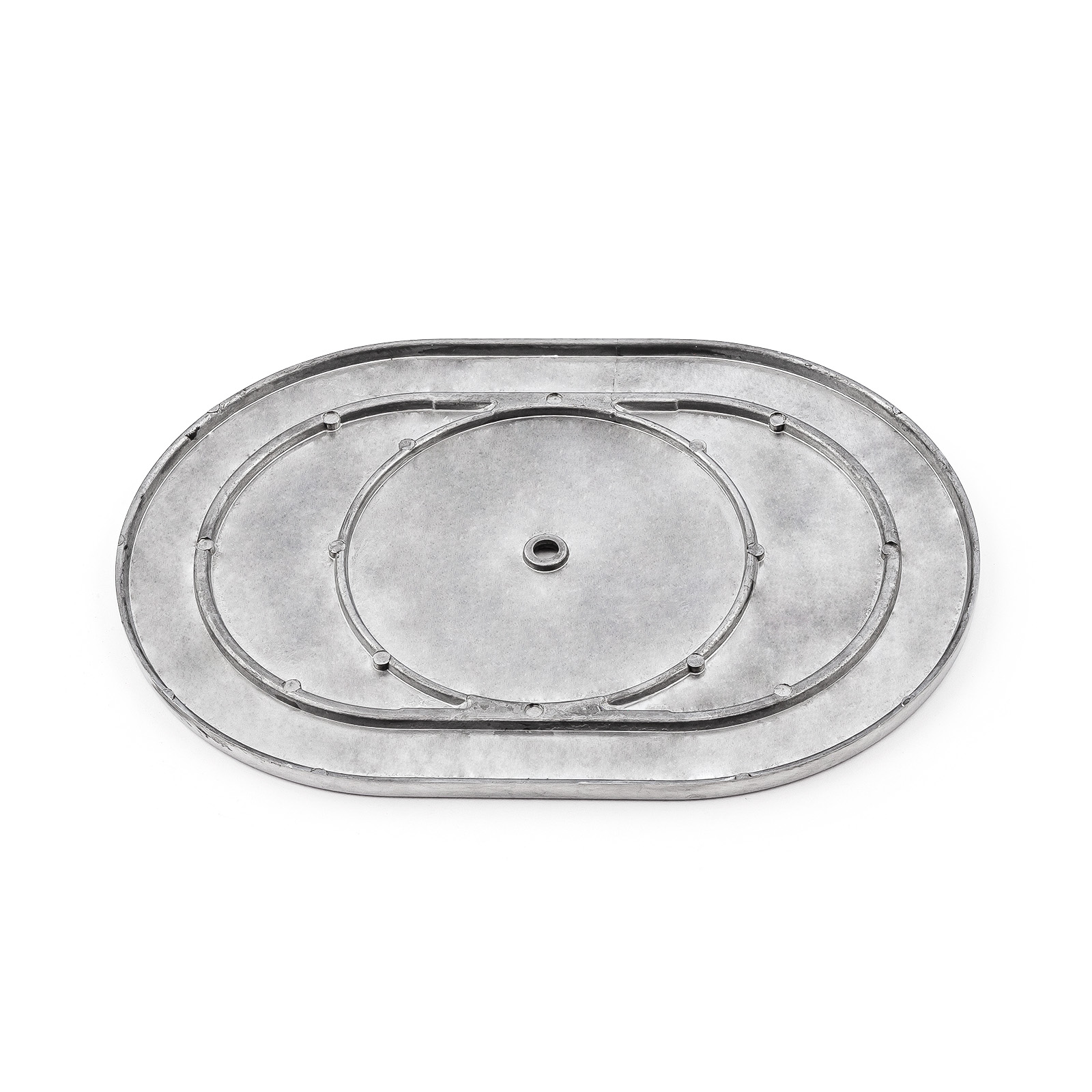 Speedmaster® PCE103.1007 12" Aluminum Oval Ball Milled Air Cleaner Top