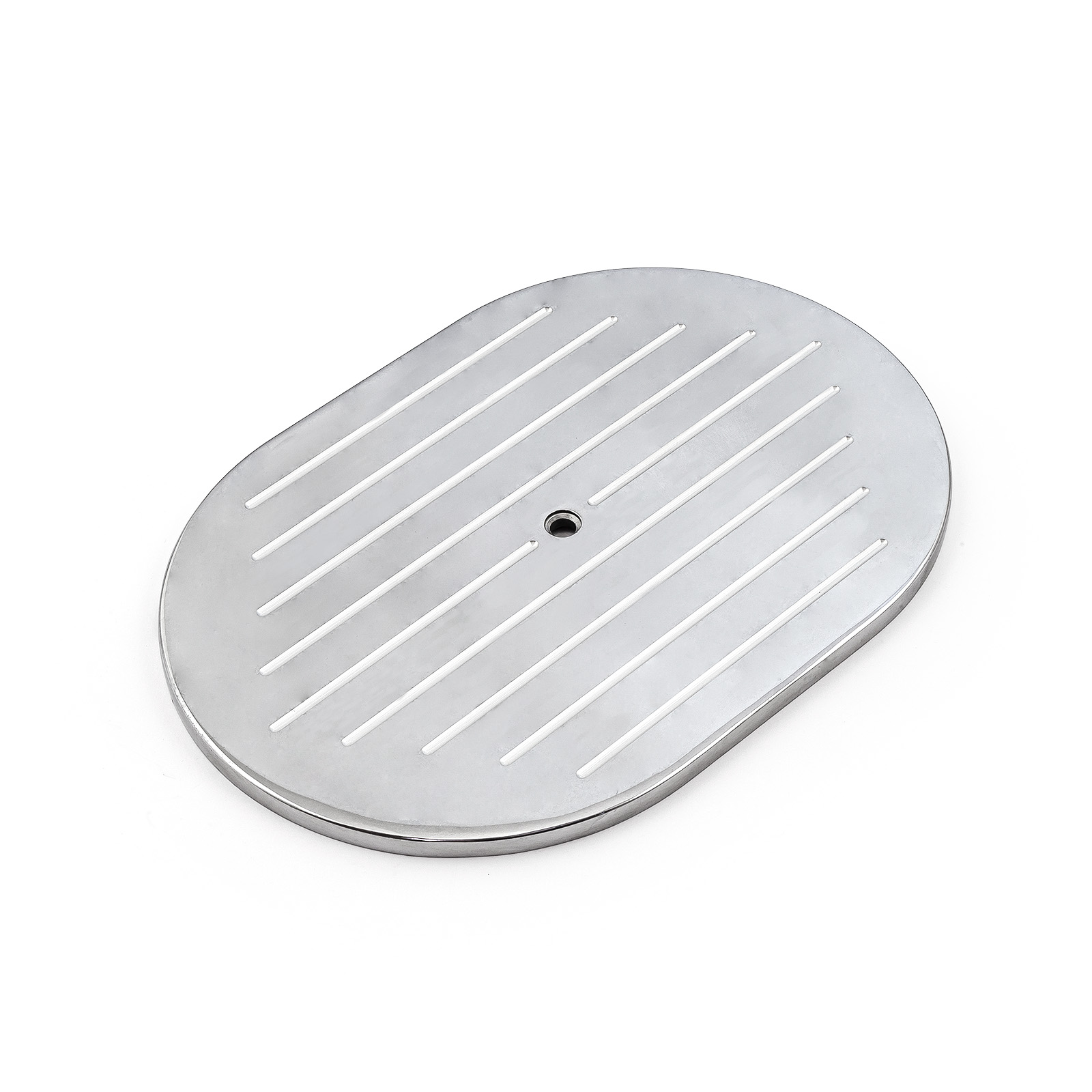 Speedmaster® PCE103.1007 12" Aluminum Oval Ball Milled Air Cleaner Top
