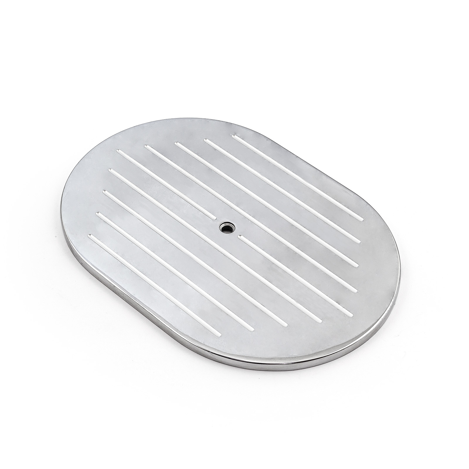 Speedmaster® PCE103.1007 12" Aluminum Oval Ball Milled Air Cleaner Top
