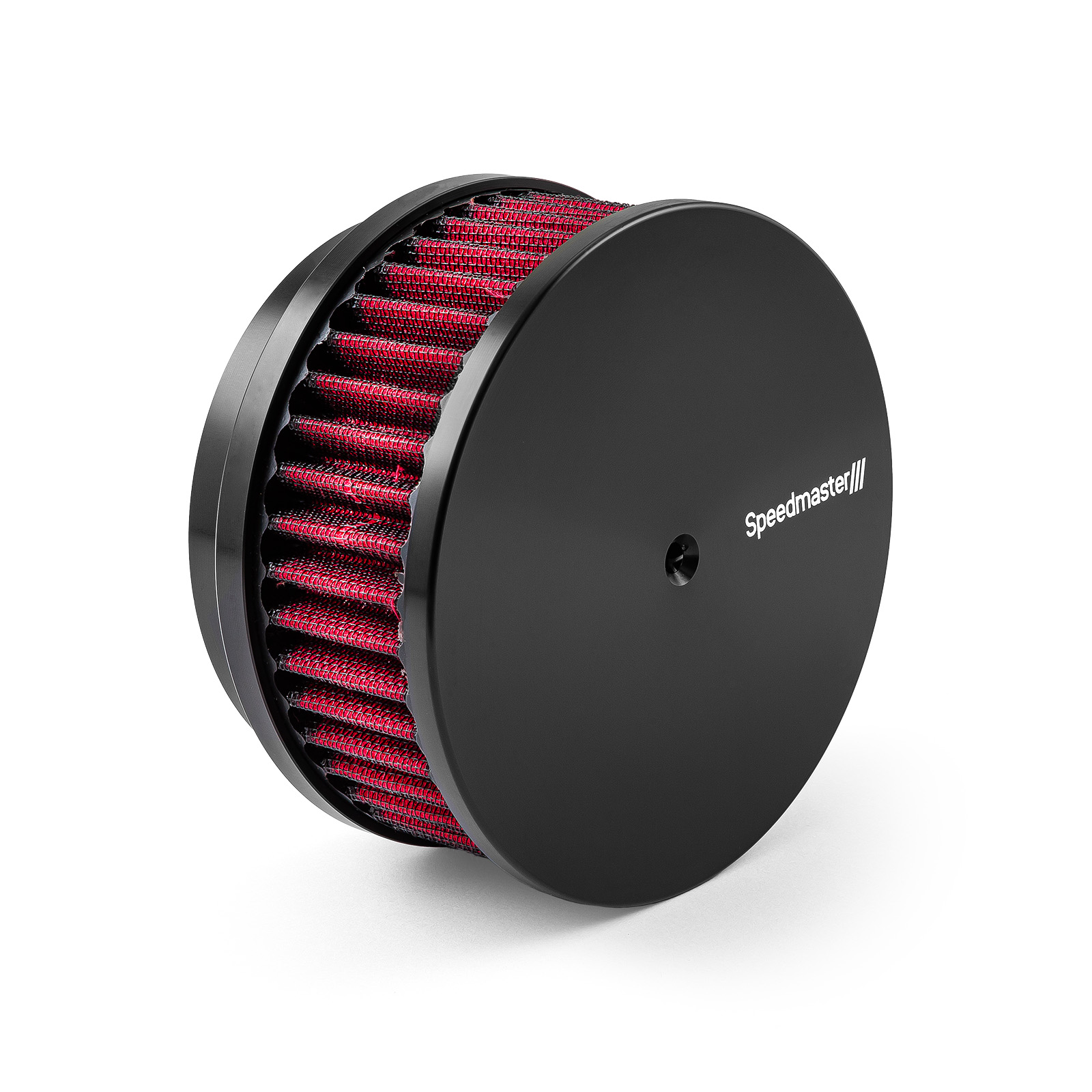 Speedmaster® PCE104.1087.01 6" x 2" Washable Filter Billet Aluminum Air Cleaner Assembly Kit - Black