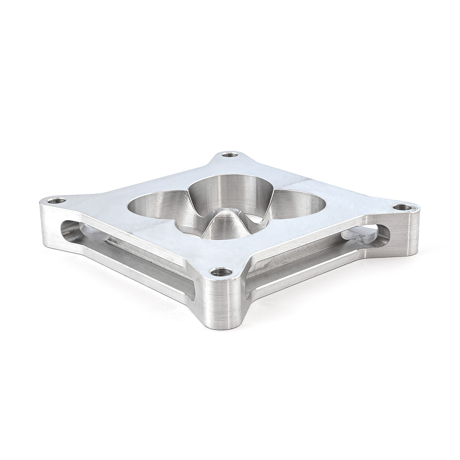 Speedmaster® PCE120.1008.01 1" Aluminum 4150 CNC Machined Carburetor Spacer Square Bore 4 Port