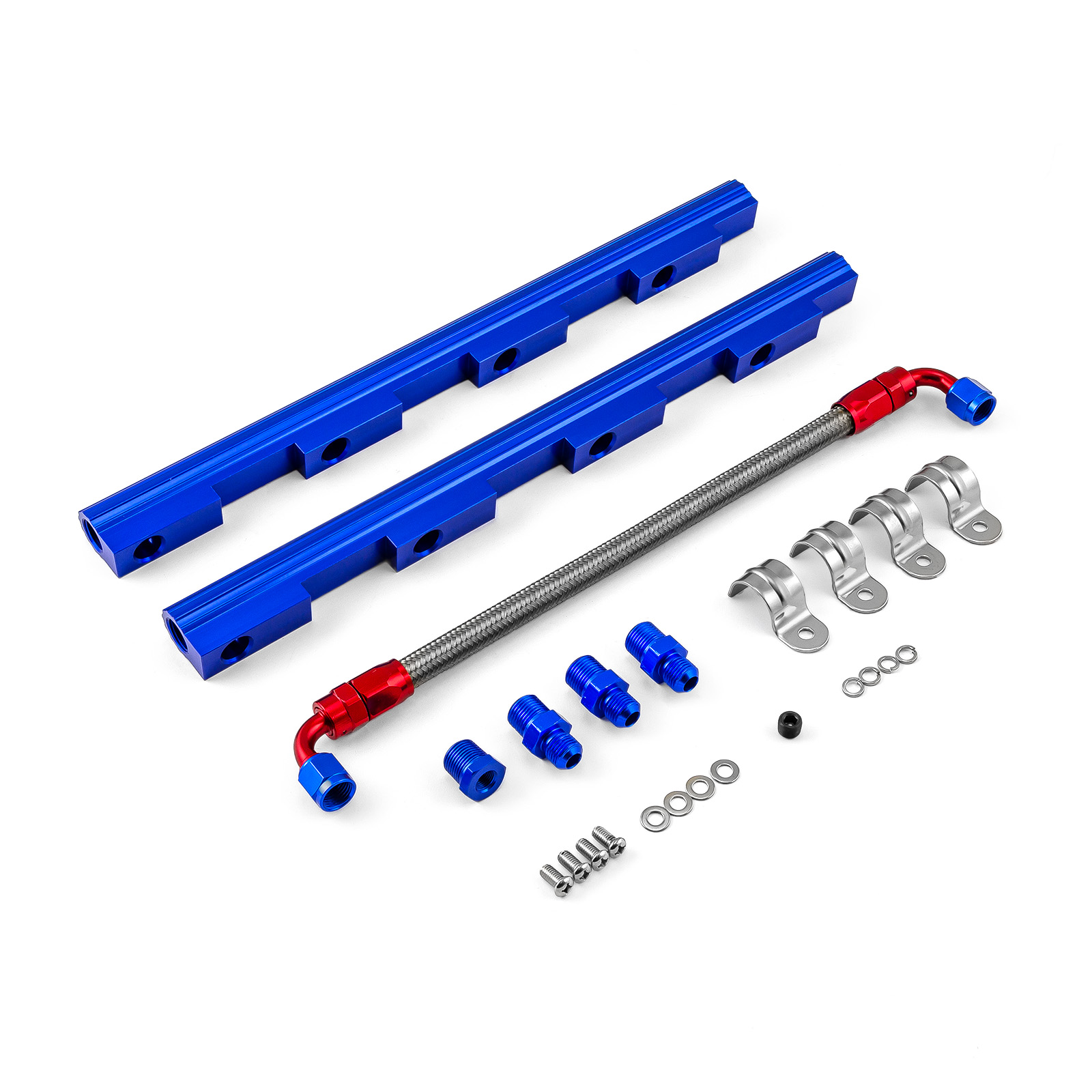 Ford 4.6L 1996-98 2V Aluminum Fuel Injector Rail Kit [Blue]