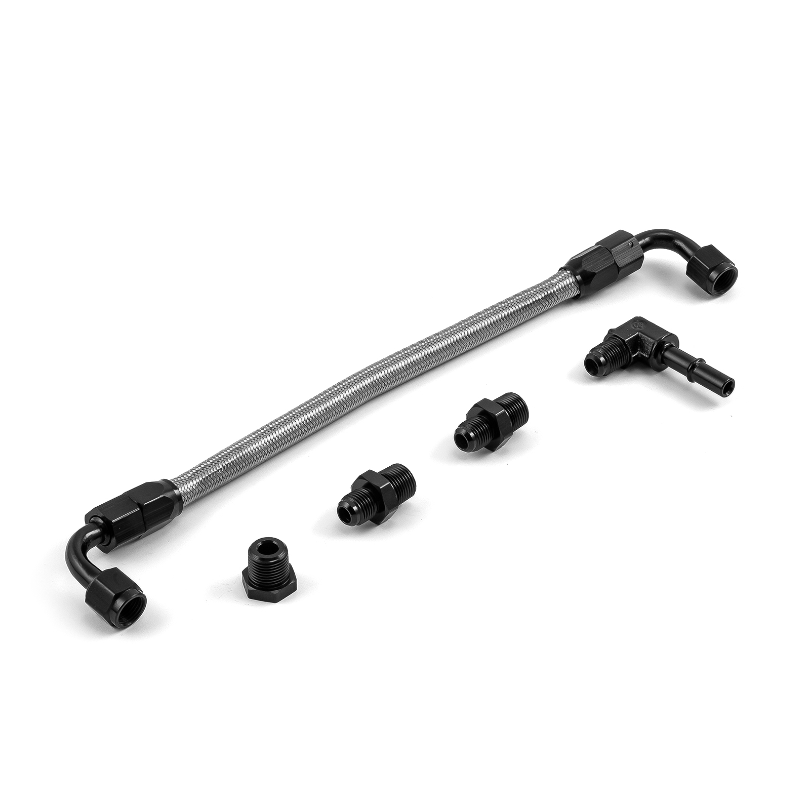Speedmaster® PCE137.1011.02 Chevy LS2 LS7 2005-2006 Stock Replacement Billet Aluminum Fuel Injector Rail Kit - Black
