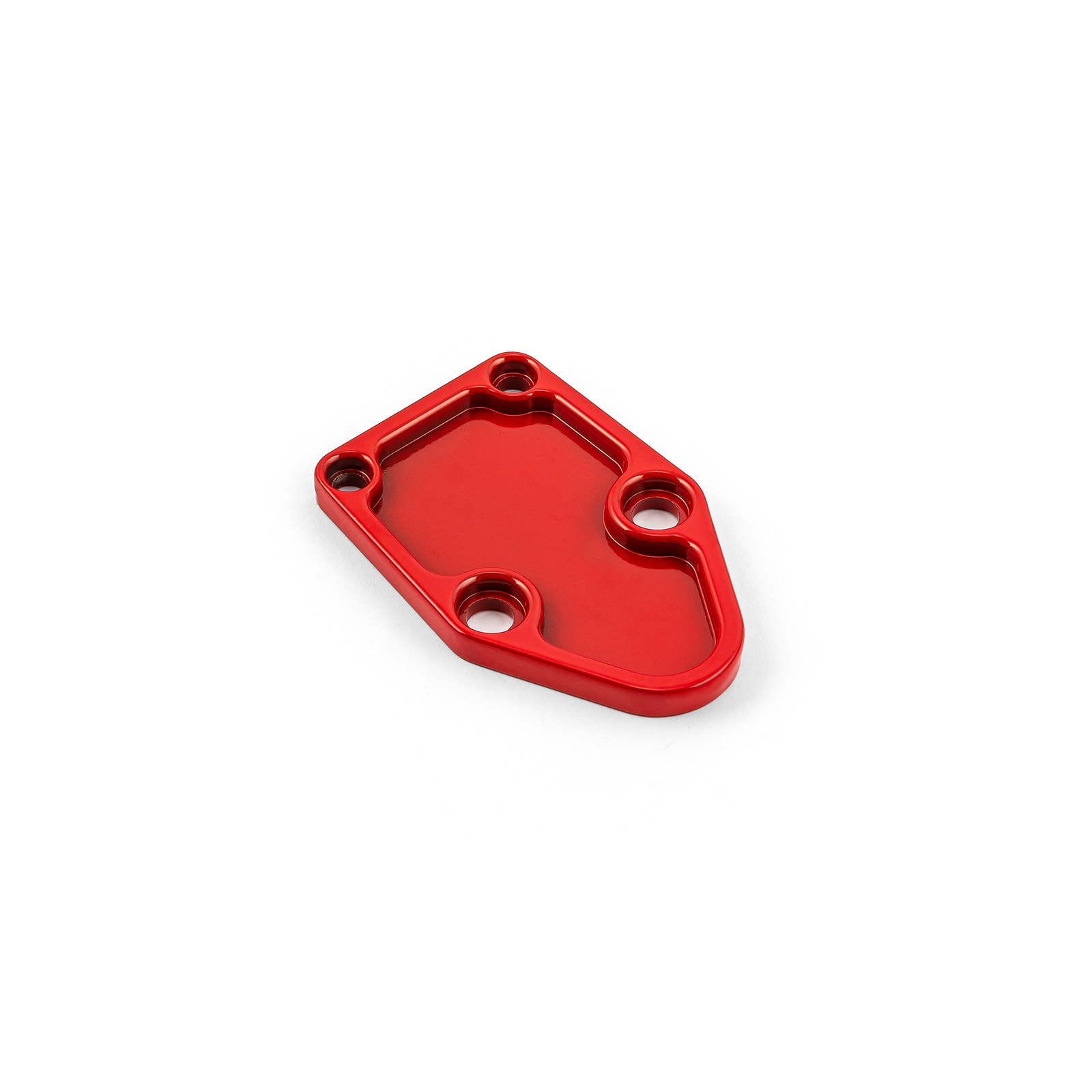 Speedmaster® PCE140.1001.02 Chevy SBC 350 Fuel Pump Block-Off Plate Red