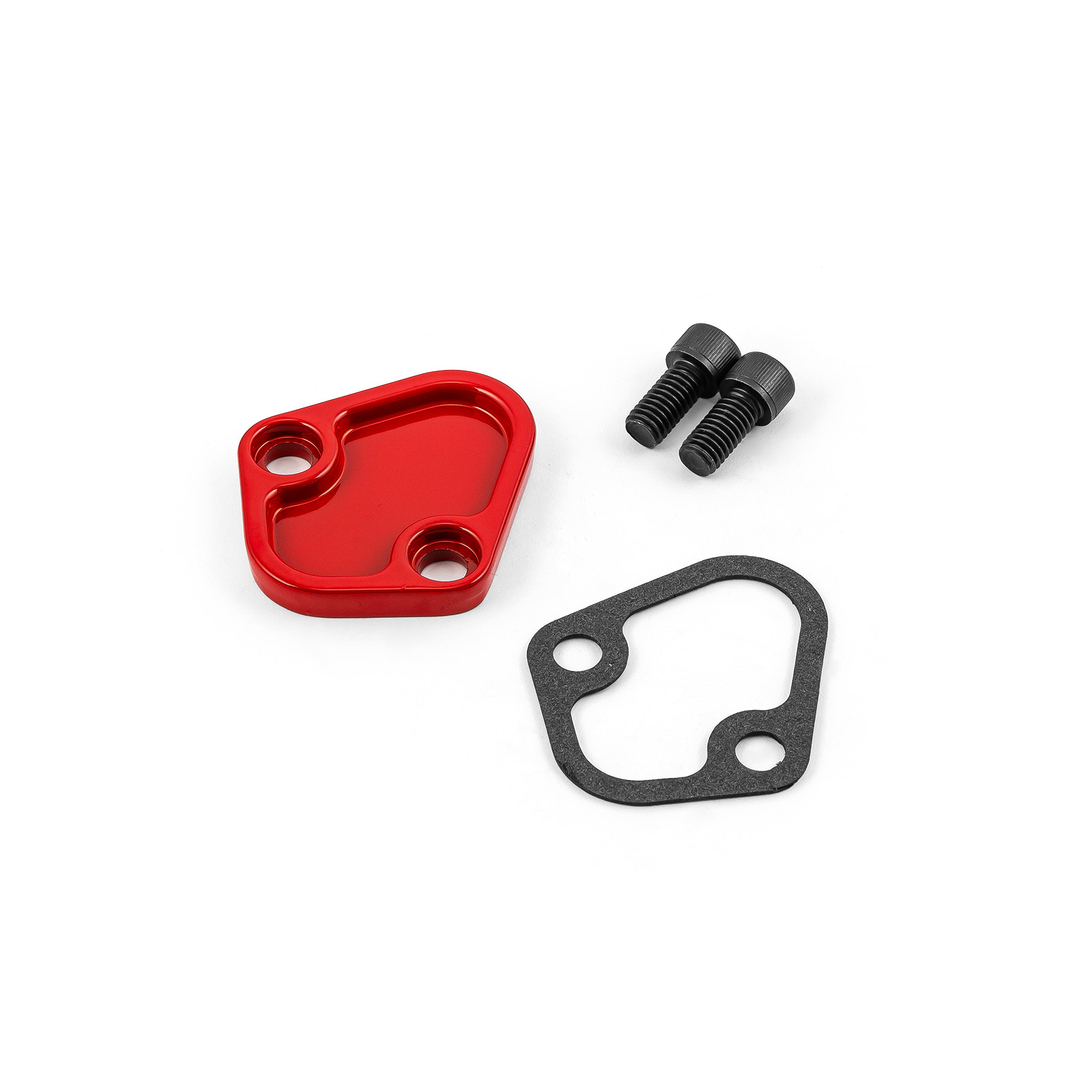 Speedmaster® PCE140.1004.02 Universal Chevy BBC Ford SB BB Chrysler Fuel Pump Block-Off Plate Red