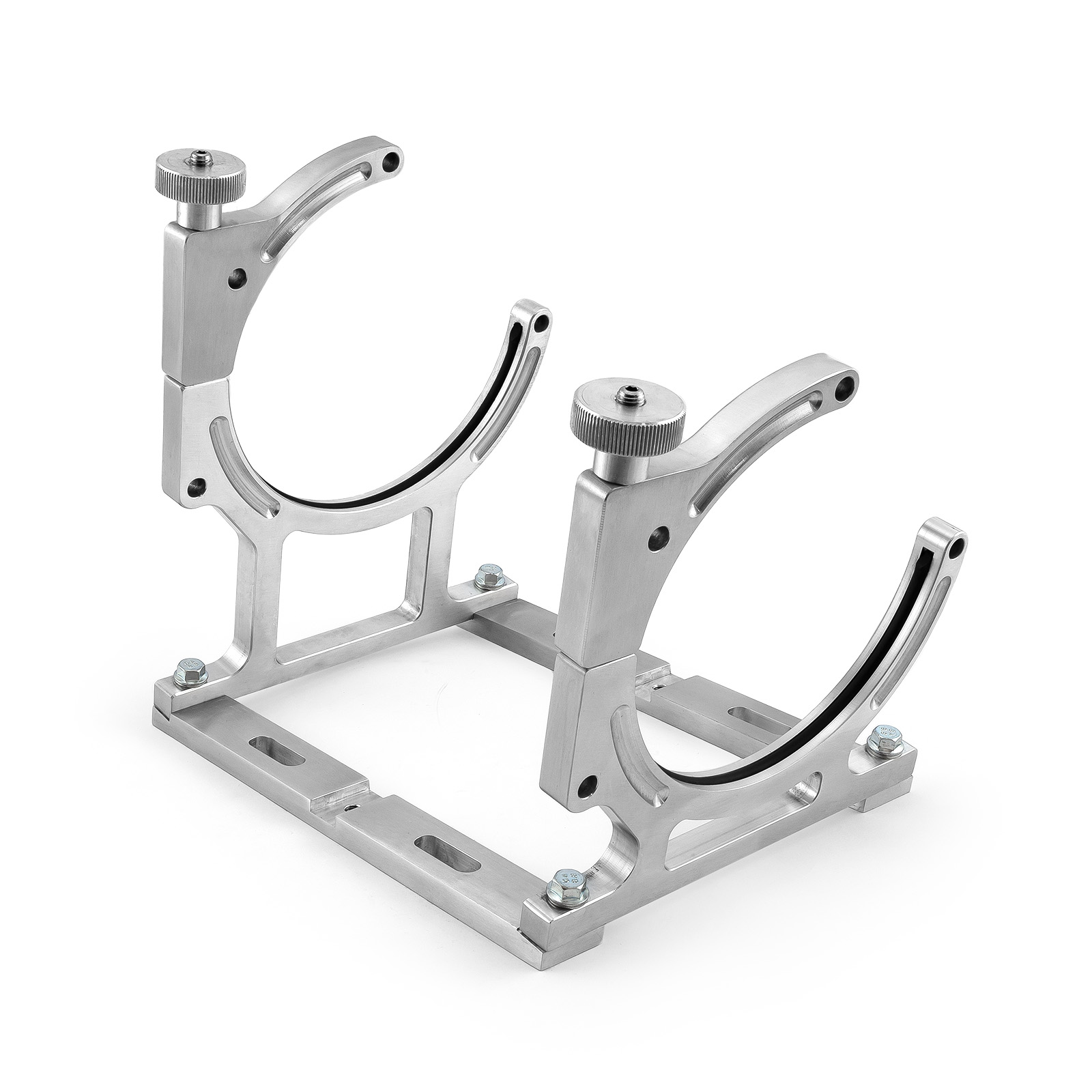 Nitrous Oxide NOS Billet Aluminum Single Bottle Holder Bracket [Polished]