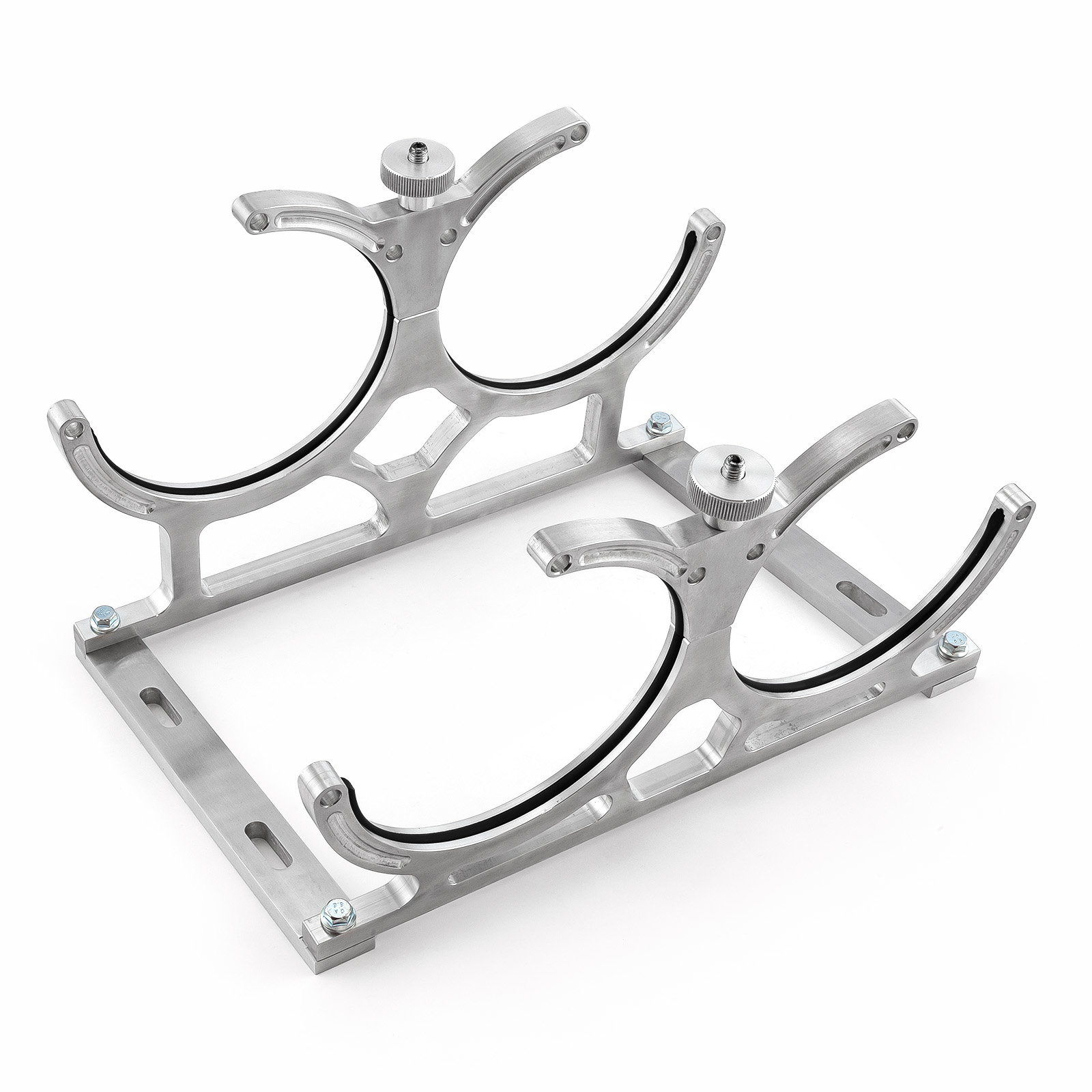 Nitrous Oxide Nos Billet Aluminum Dual Bottle Holder Bracket [Polished]
