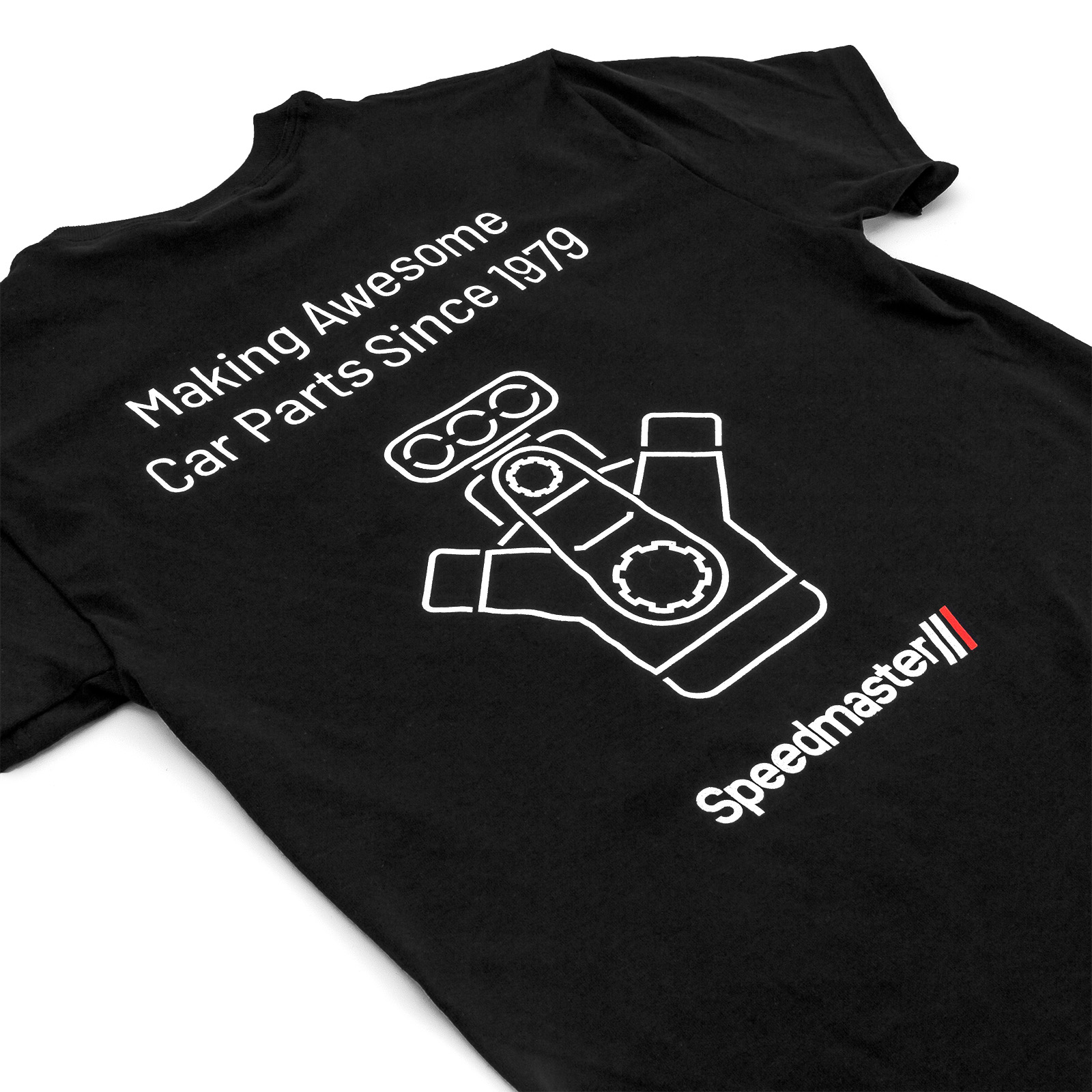 Speedmaster® PCE160.1039 Speedmaster Engine Black Cotton T-Shirt