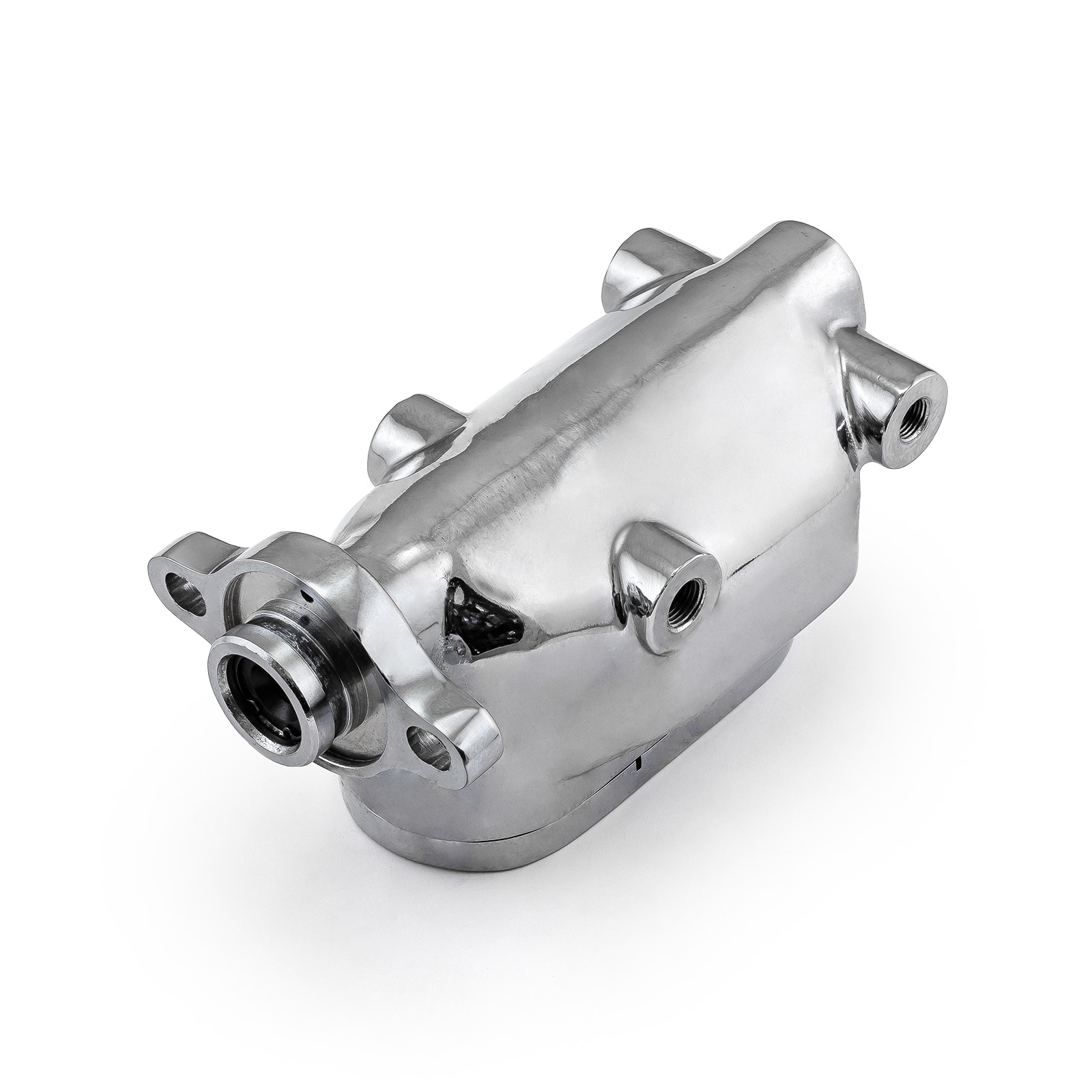 Speedmaster® PCE166.1003 Universal Gm Smooth Top Aluminum Brake Master Cylinder Chrome [1.000" Bore]