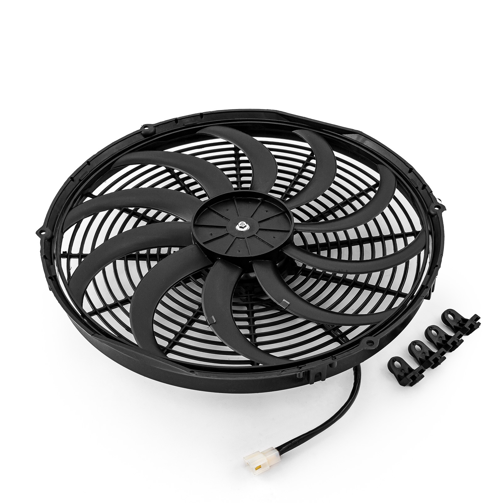 Speedmaster® PCE185.1013 16" Reversable 12V 'S' Blade Radiator Electric Thermo Fan