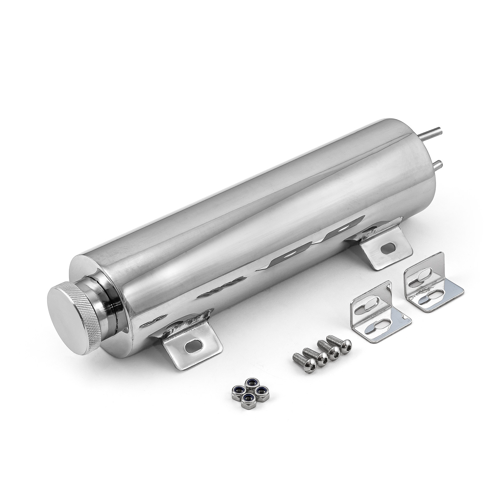 3" x 12" Stainless Steel Overflow Tank With Mounting Bracket Kit