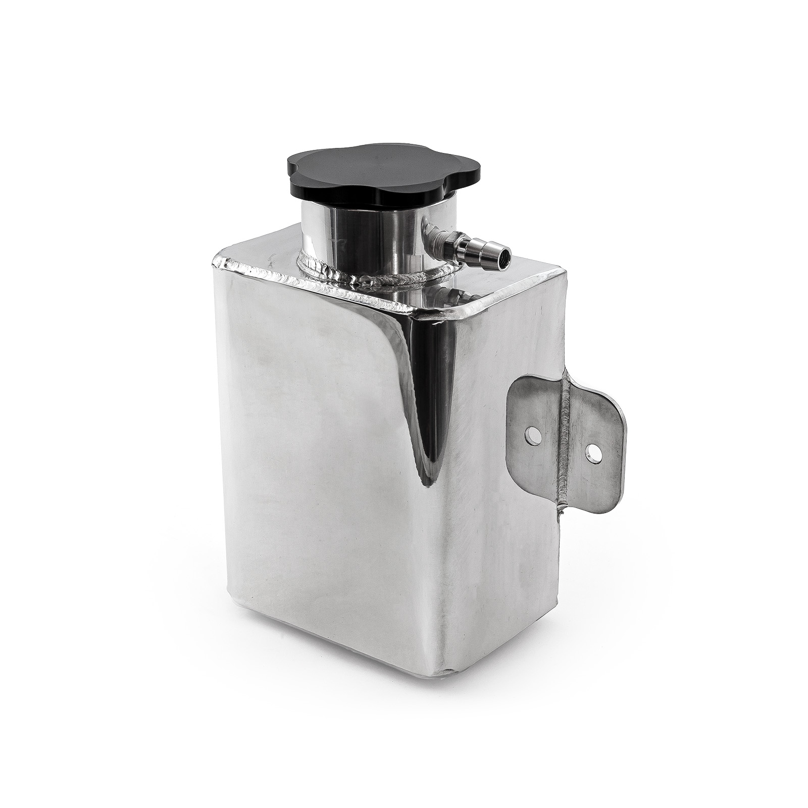 Speedmaster® PCE188.1019 Universal Aluminum Fabricated Coolant Expansion Tank Polished With Billet Neck