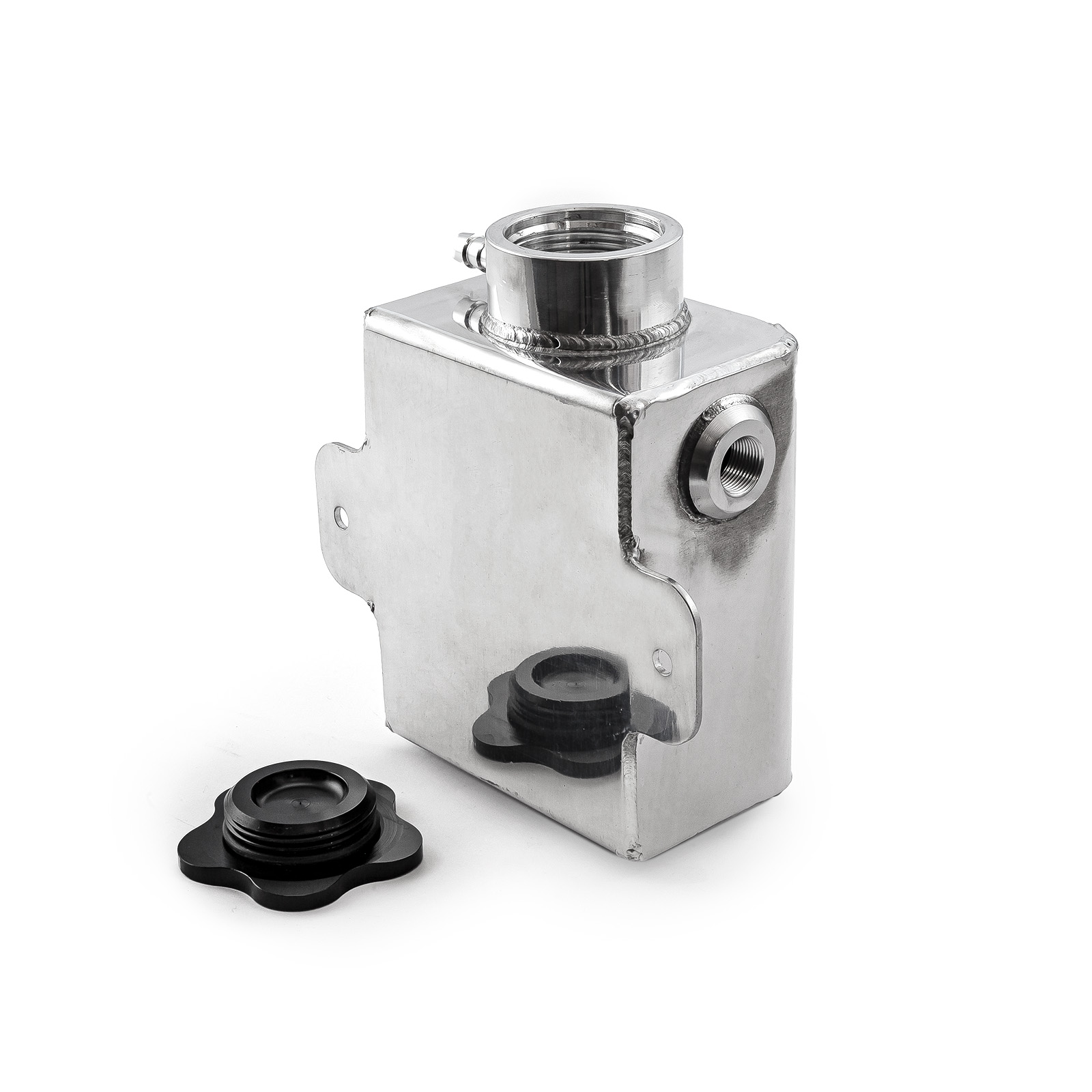 Speedmaster® PCE188.1019 Universal Aluminum Fabricated Coolant Expansion Tank Polished With Billet Neck