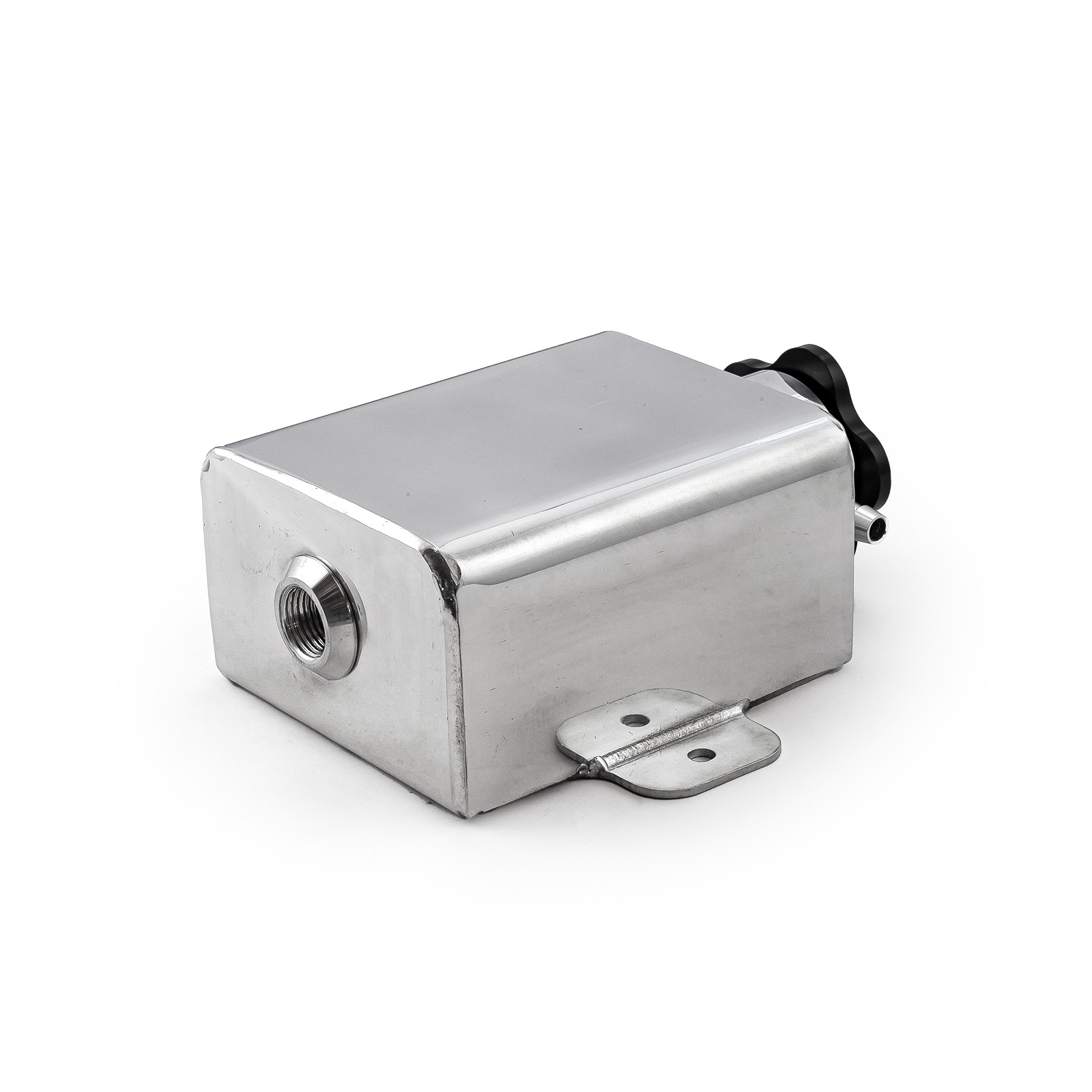 Speedmaster® PCE188.1019 Universal Aluminum Fabricated Coolant Expansion Tank Polished With Billet Neck
