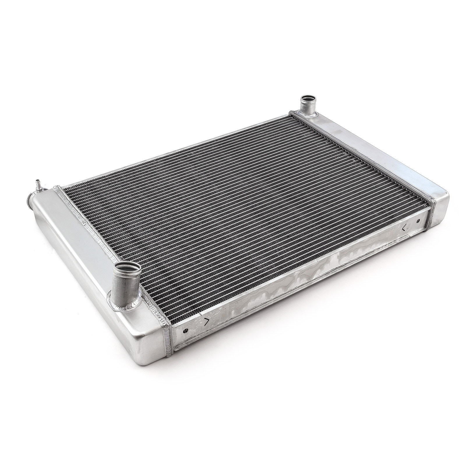 Speedmaster® PCE190.1059 Ford Mopar 29x19x2.2 Aluminum Radiator (TR-BL Outlets) W/O Drain Plug Satin