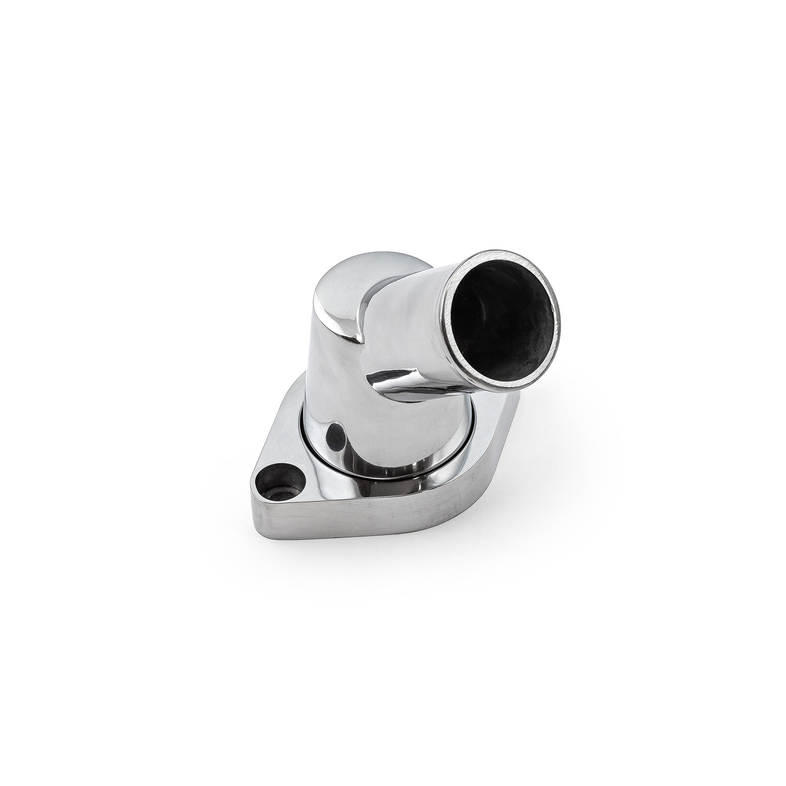 Speedmaster® PCE191.1006 Chevy SBC 350 45 Degree Swivel Aluminum Thermostat Housing Water Neck Polished