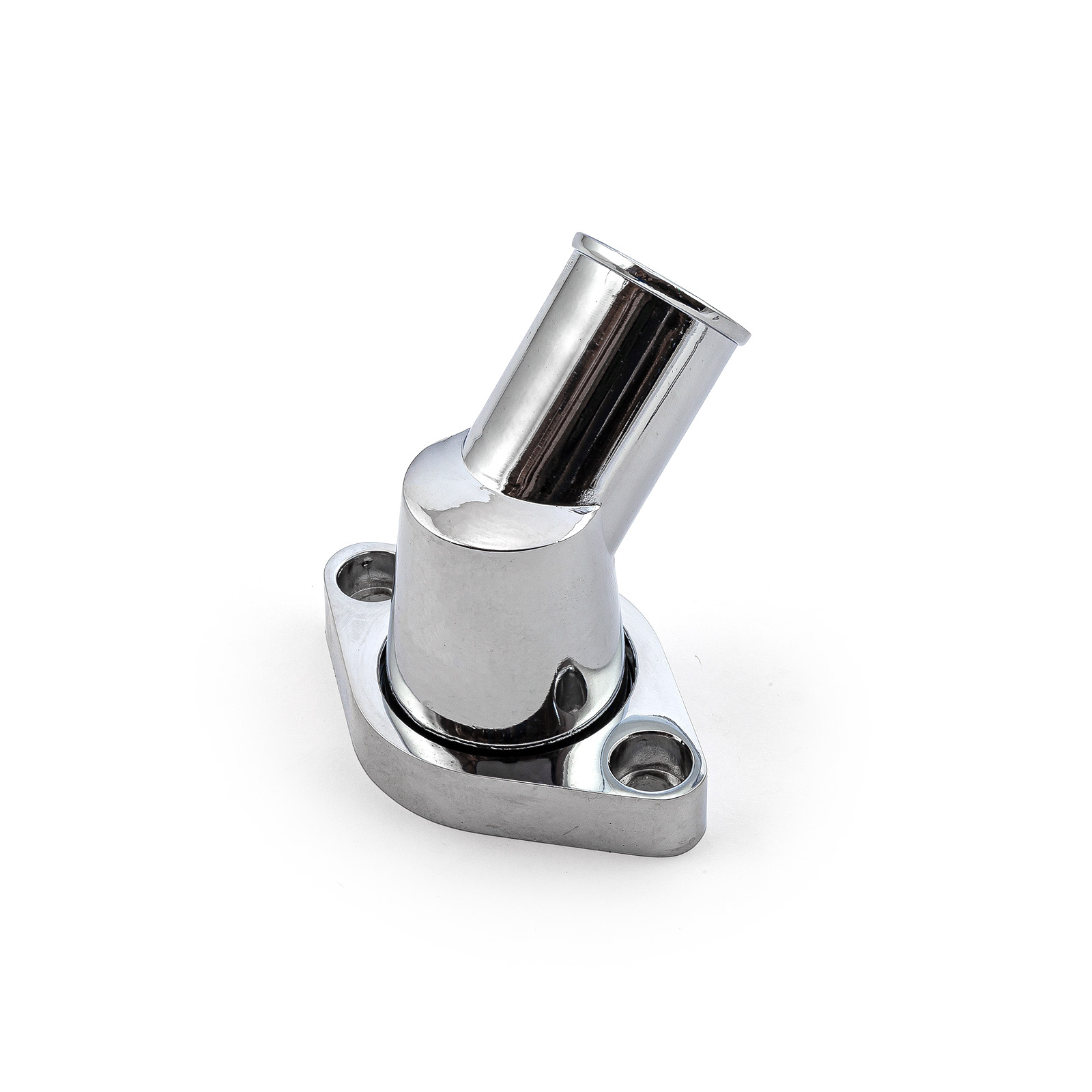 Speedmaster® PCE191.1007 Chevy SBC 350 45 Degree Swivel Aluminum Thermostat Housing Water Neck Chrome