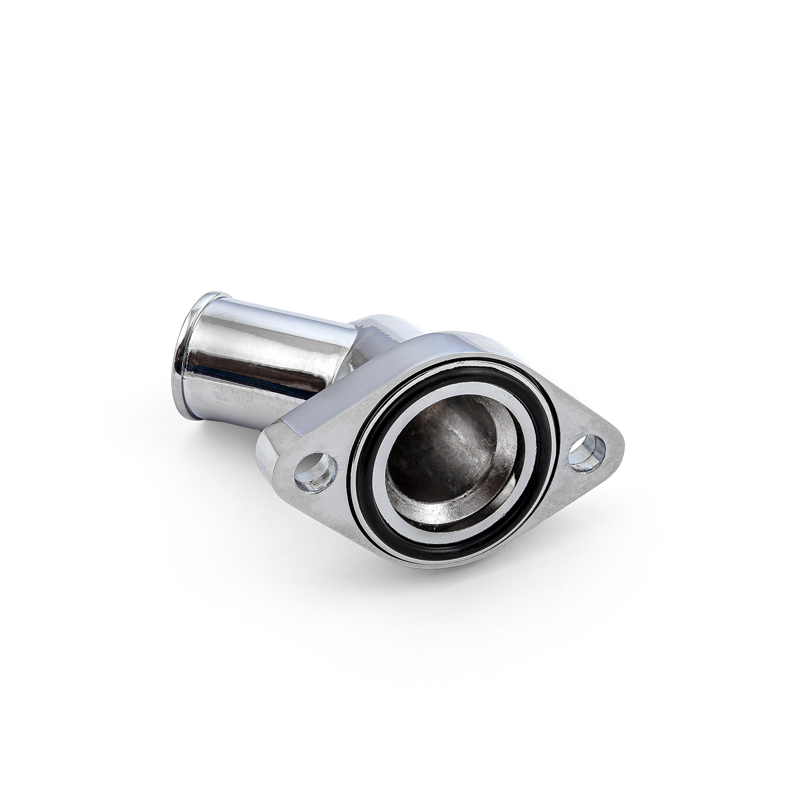 Speedmaster® PCE191.1007 Chevy SBC 350 45 Degree Swivel Aluminum Thermostat Housing Water Neck Chrome