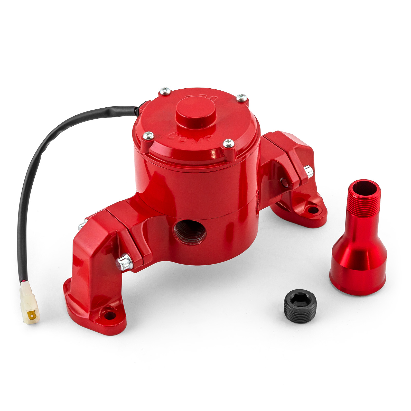 Chevy SBC 350 35+ Gpm Electric Water Pump [Powdercoated Red]