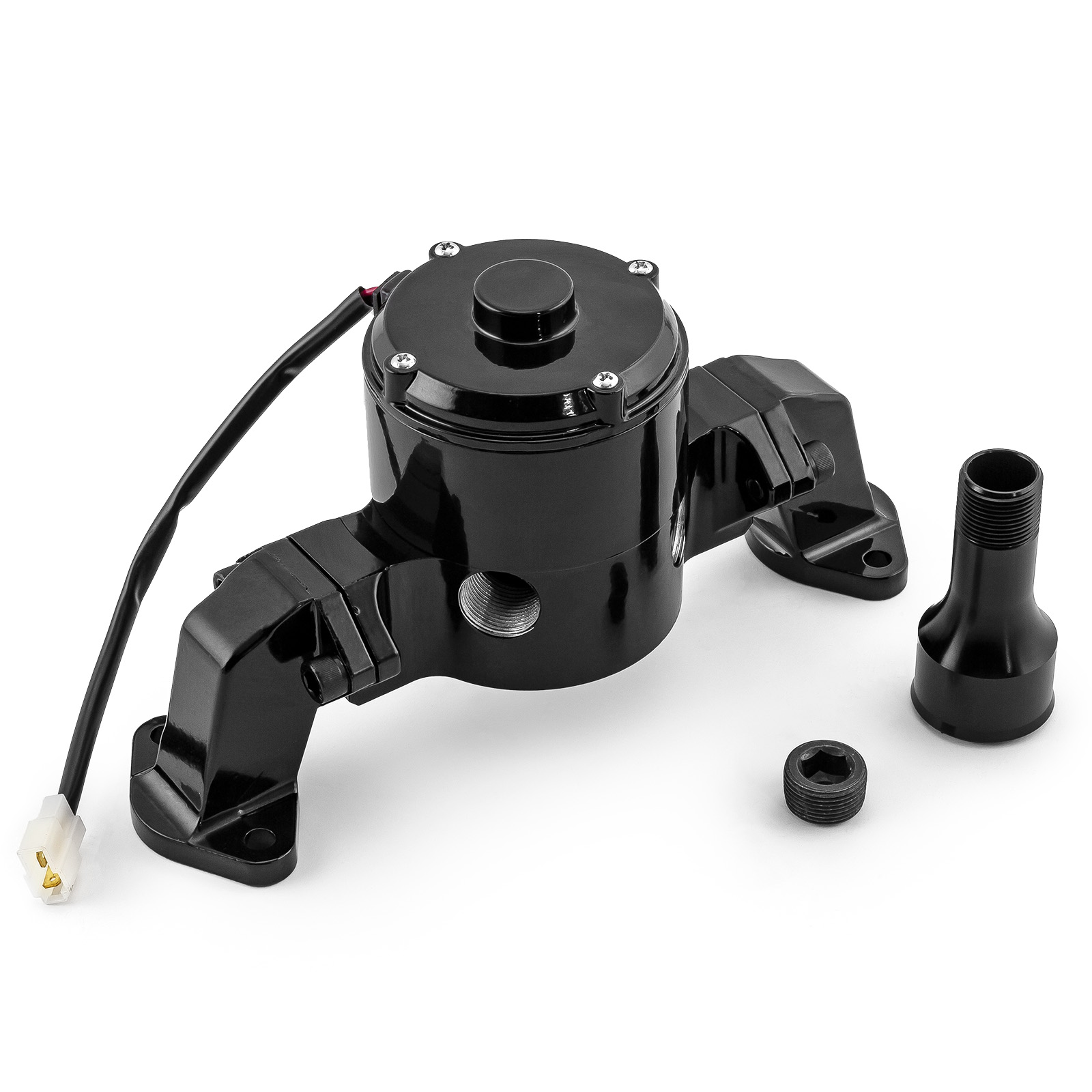 Chevy BBC 454 35+ Gpm Electric Water Pump [Powdercoated Black]