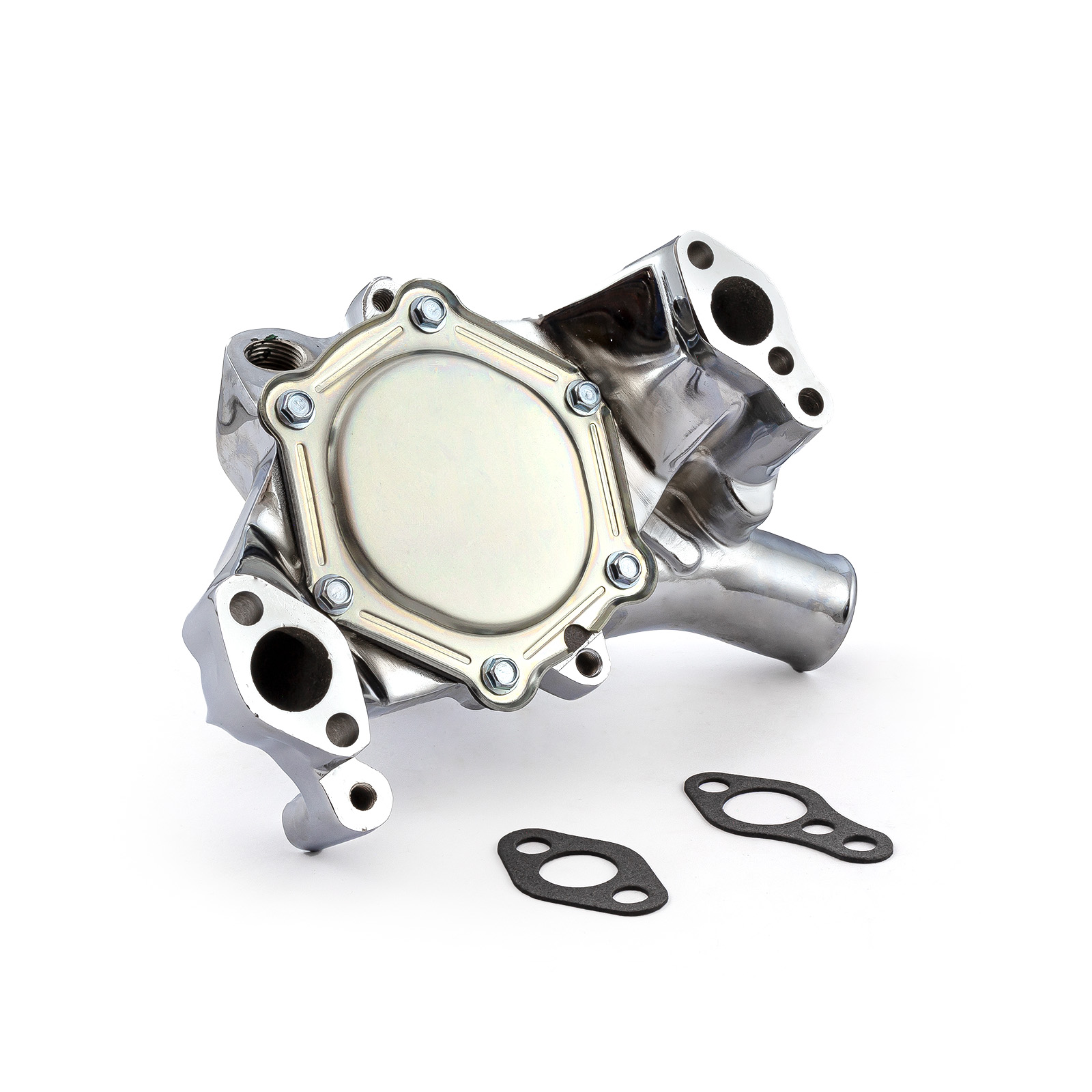 Speedmaster® PCE195.1005.04 Chevy SBC 350 High Volume Aluminum Long Water Pump [Chrome]