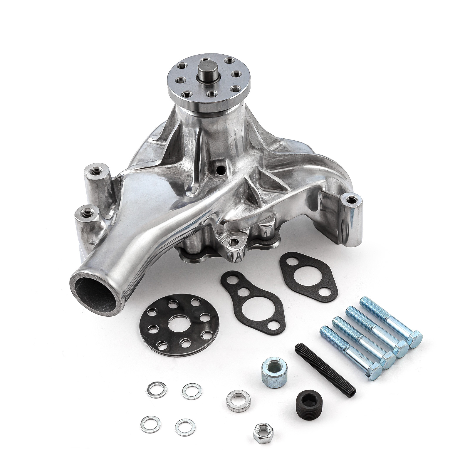 Speedmaster® PCE195.1005.03 Chevy SBC 350 High Volume Aluminum Long Water Pump [Polished]