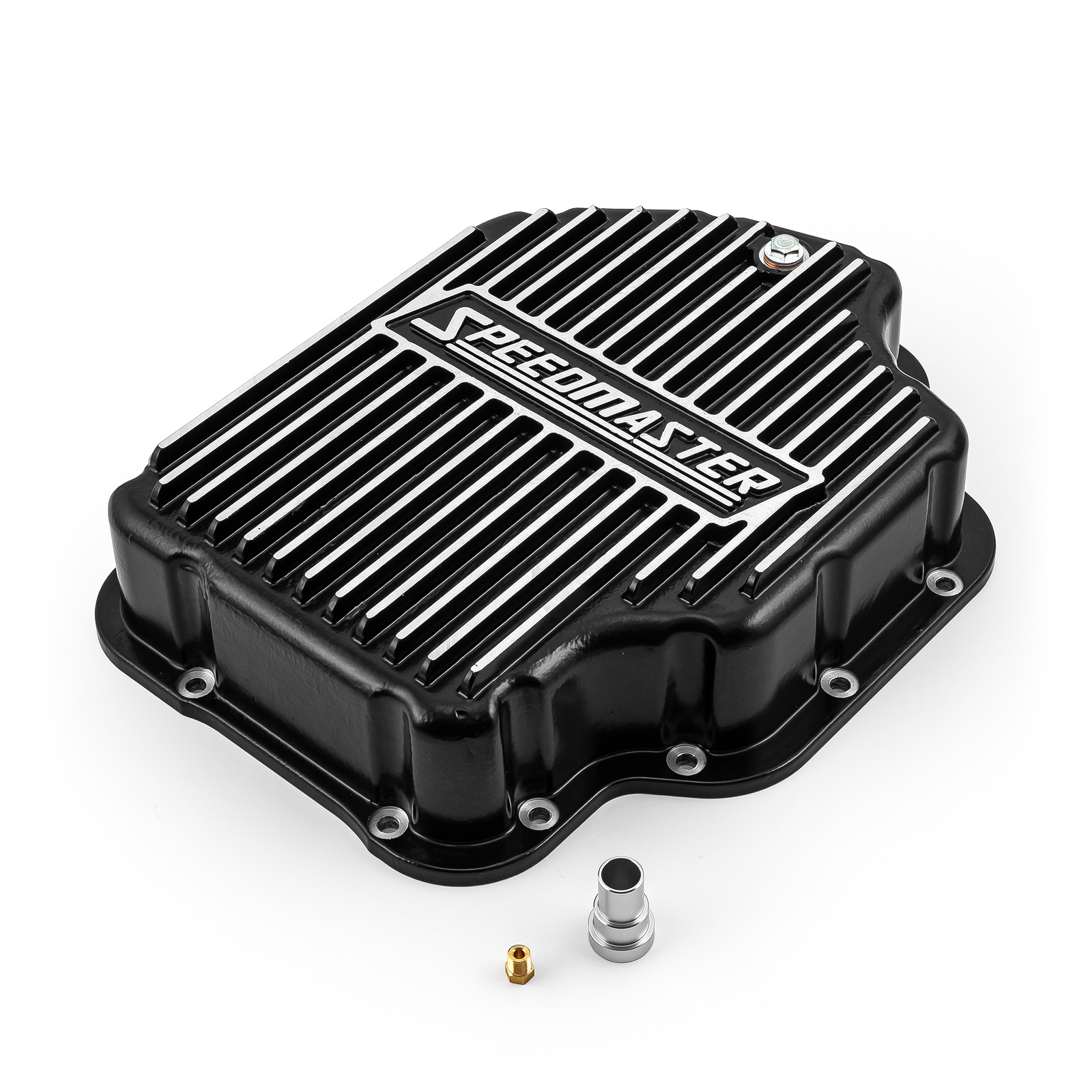 Speedmaster® PCE221.1021 Turbo 400 TH400 Aluminum High Volume Transmission Oil Pan Cast Finned Black