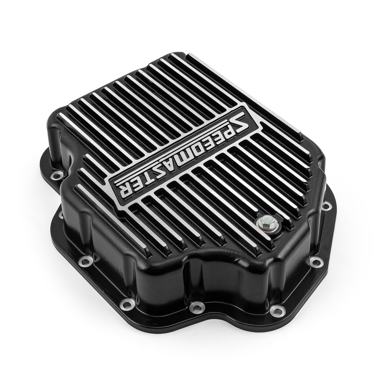 Speedmaster® PCE221.1021 Turbo 400 TH400 Aluminum High Volume Transmission Oil Pan Cast Finned Black