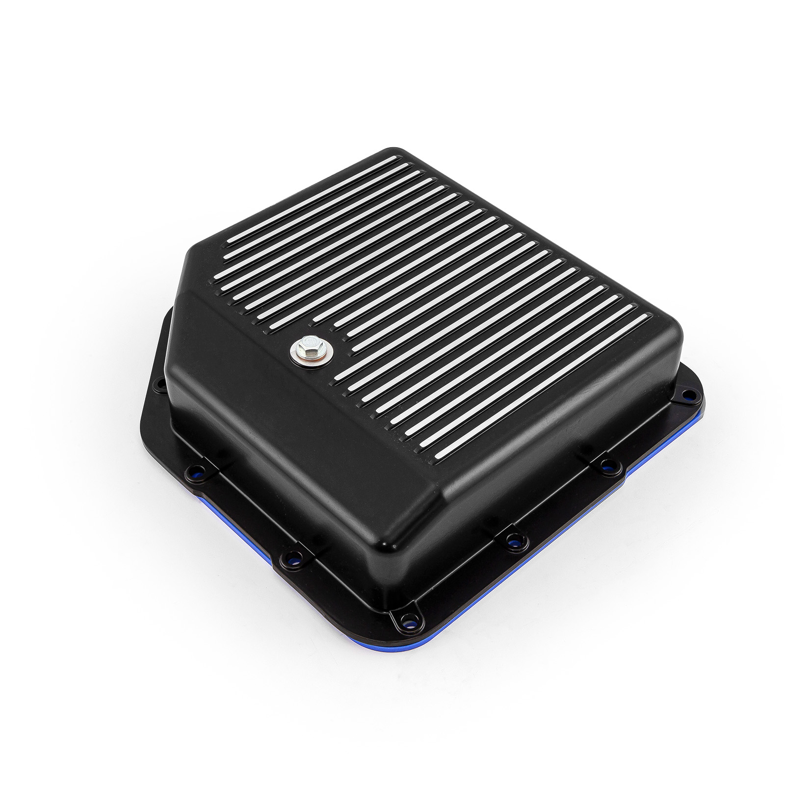 Speedmaster® PCE221.1024 GM Turbo TH350 Finned Black Extra Capacity Aluminum Transmission Oil Pan