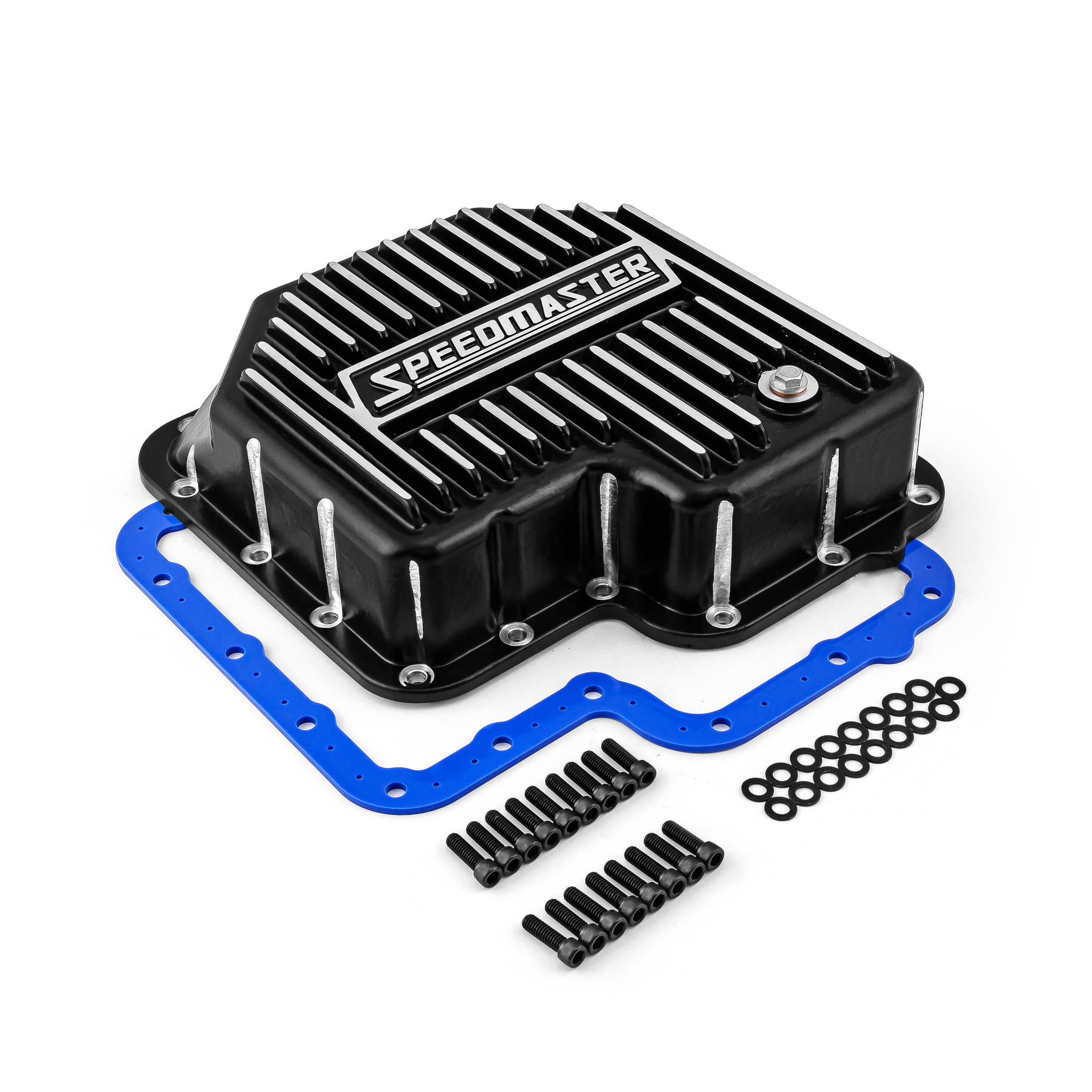 Speedmaster® PCE221.1033 Ford C6 High Volume Transmission Oil Pan Cast Aluminum Finned Black