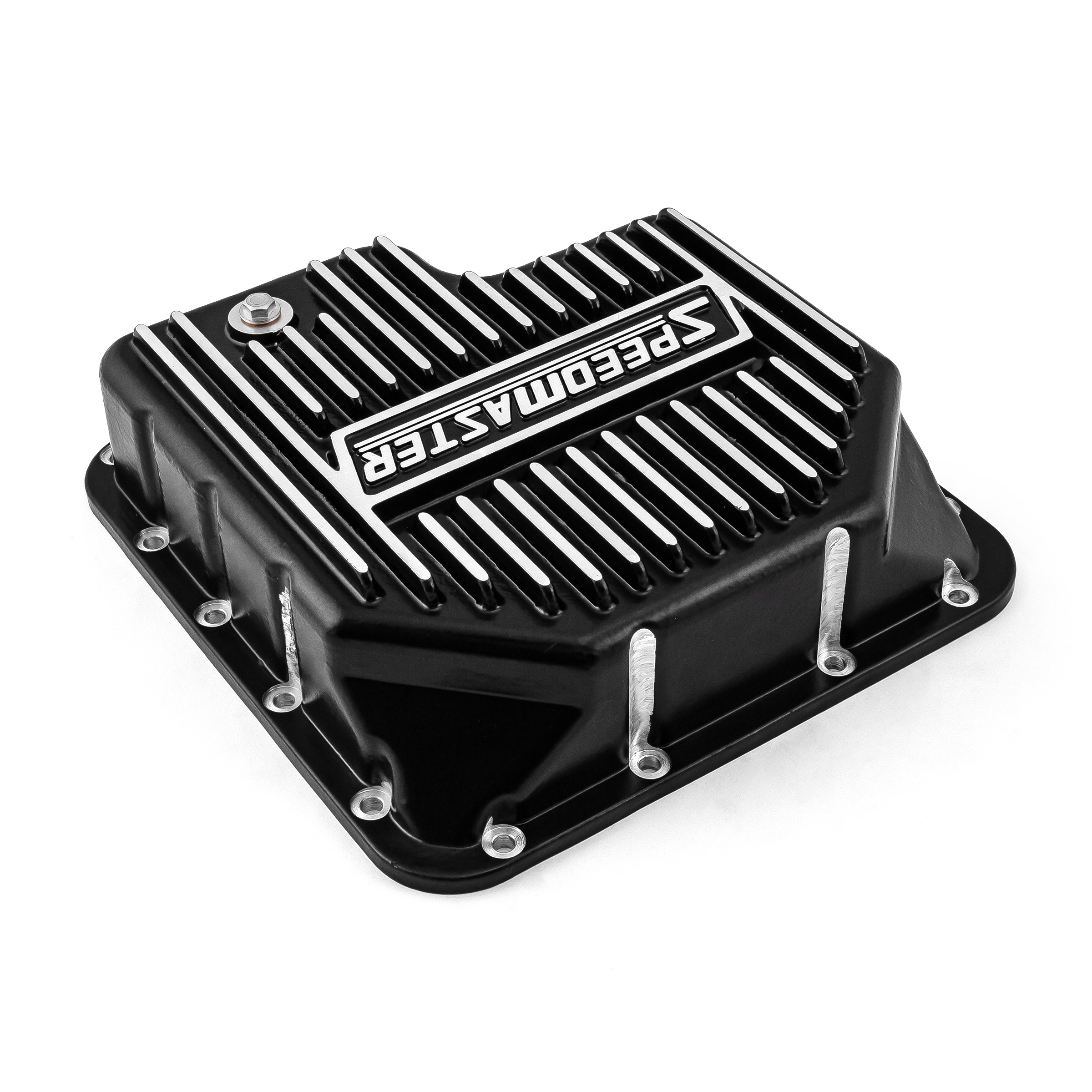Speedmaster® PCE221.1033 Ford C6 High Volume Transmission Oil Pan Cast Aluminum Finned Black