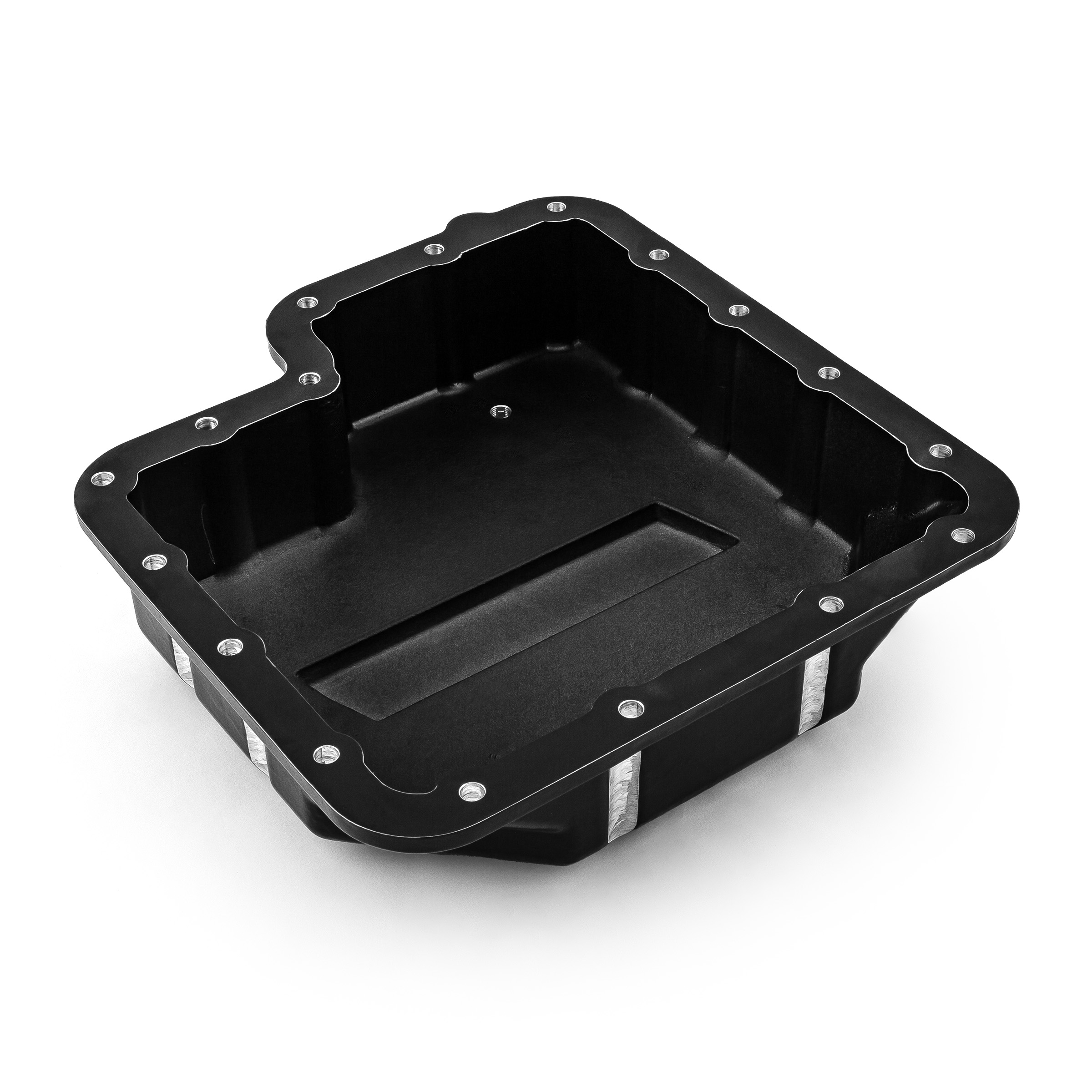 Speedmaster® PCE221.1033 Ford C6 High Volume Transmission Oil Pan Cast Aluminum Finned Black