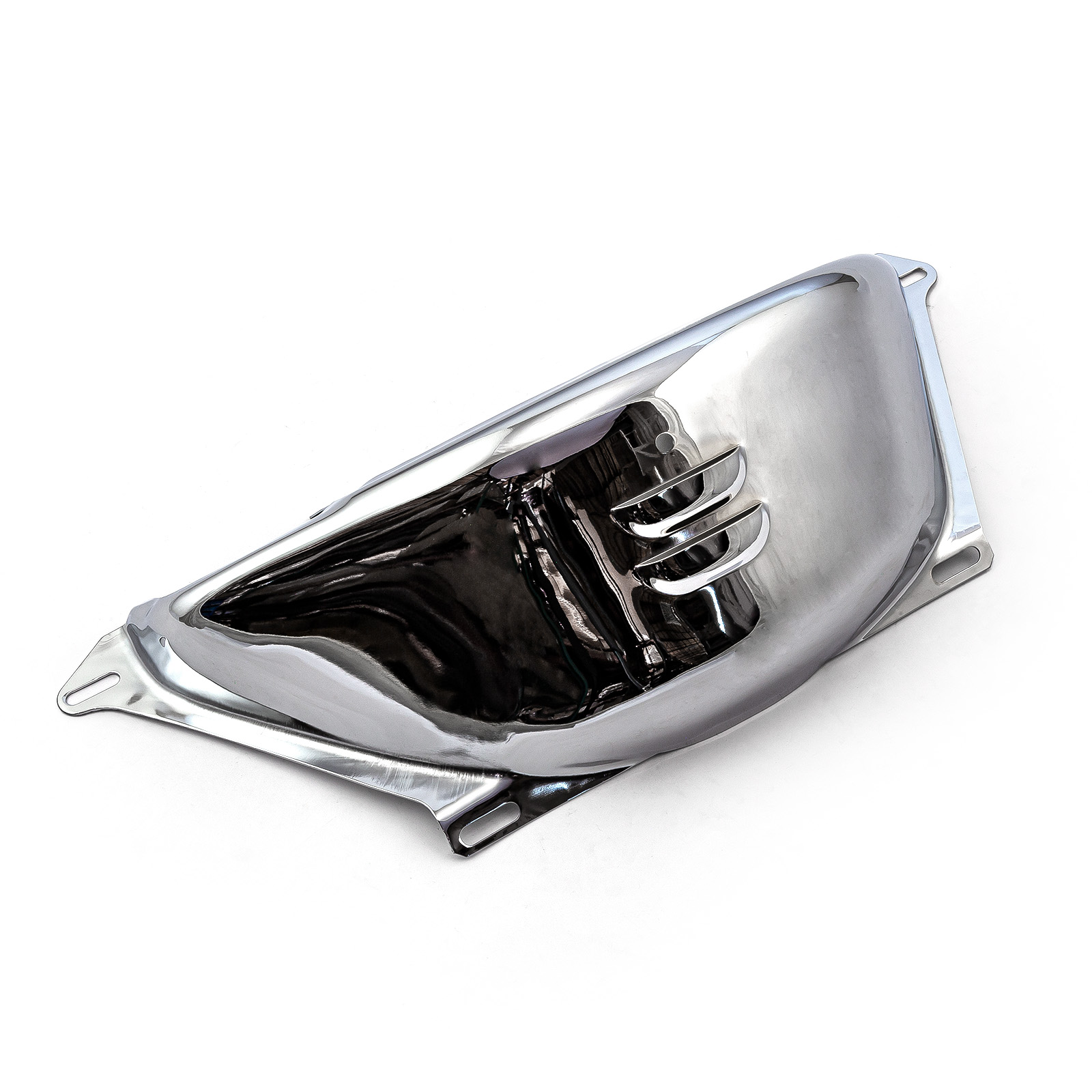 Speedmaster® PCE227.1003 Chevy Gm Turbo Th350 400 Flywheel Dust Cover Chrome (2 7/8" Starter Slot)