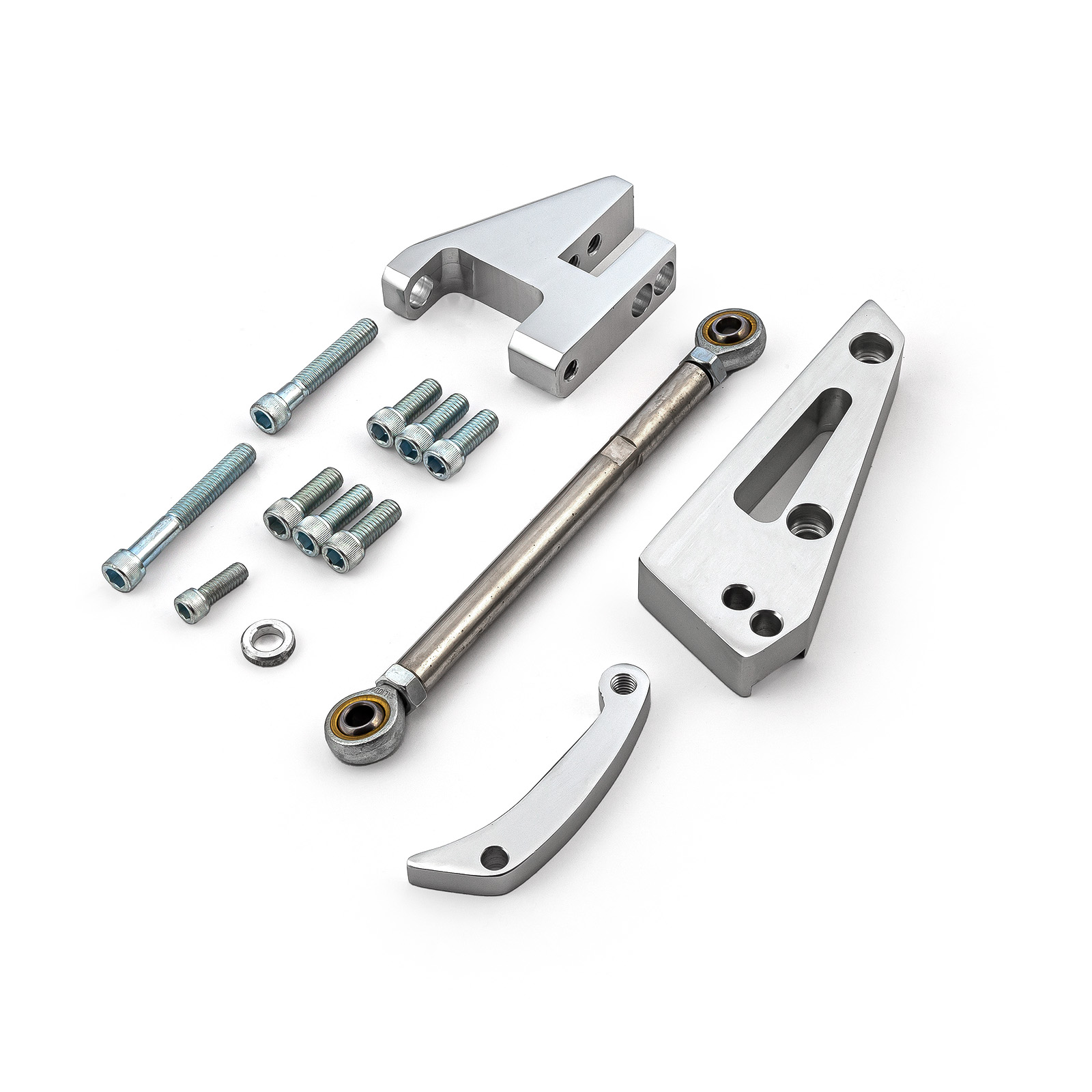 Speedmaster® PCE232.1003 Chevy SBC 350 Short Water Pump Swp Aluminum Alternator Bracket Kit Polished
