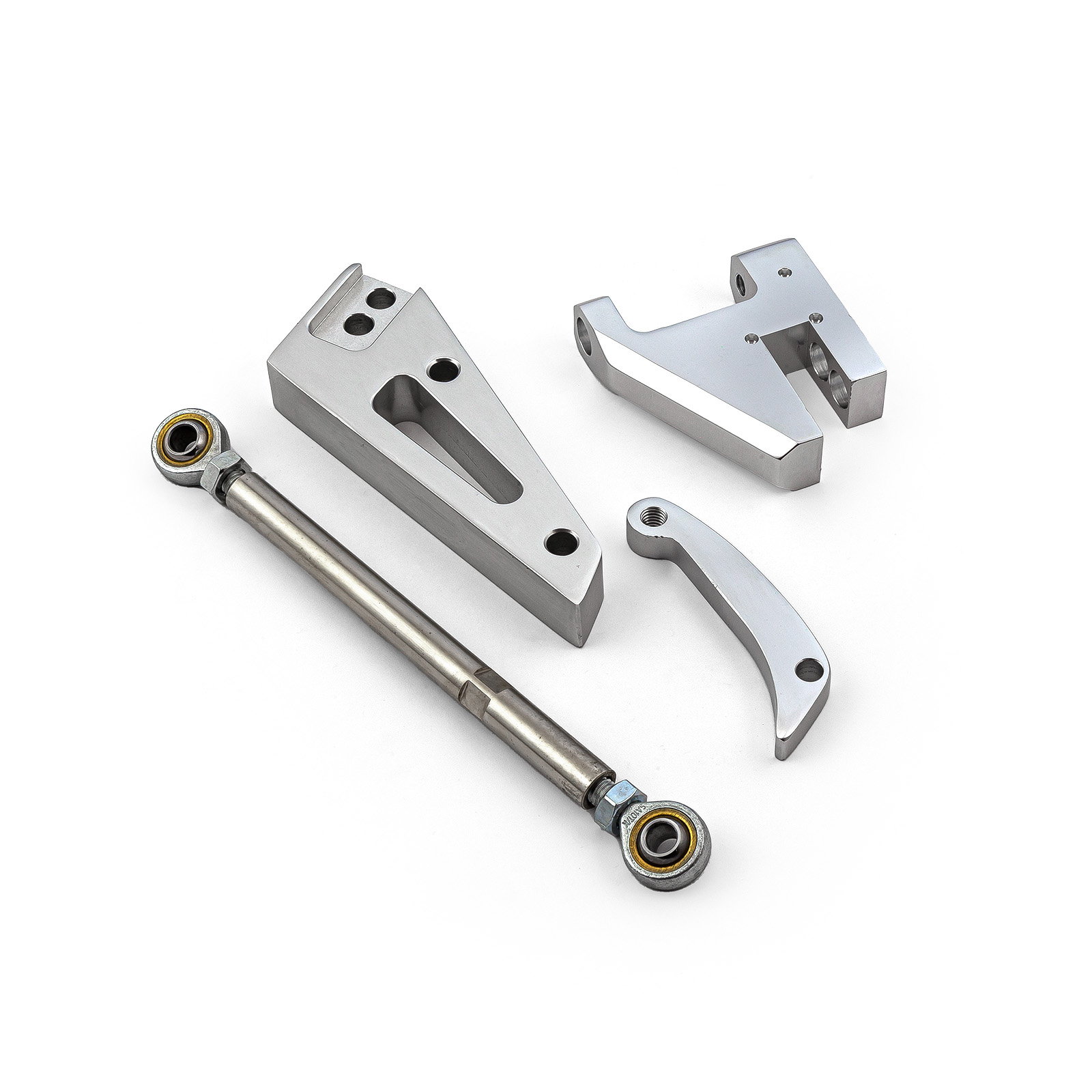 Speedmaster® PCE232.1003 Chevy SBC 350 Short Water Pump Swp Aluminum Alternator Bracket Kit Polished