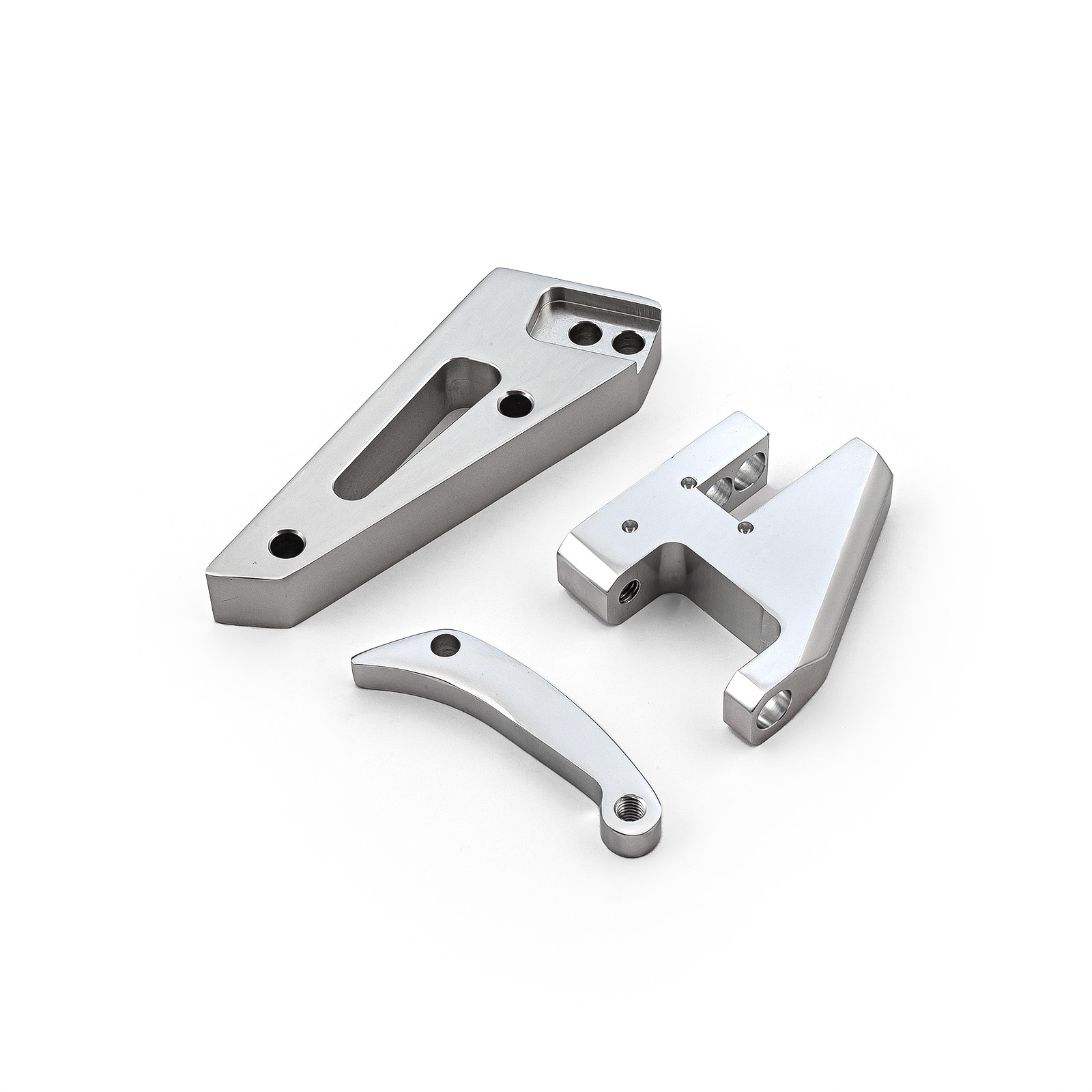 Speedmaster® PCE232.1003 Chevy SBC 350 Short Water Pump Swp Aluminum Alternator Bracket Kit Polished
