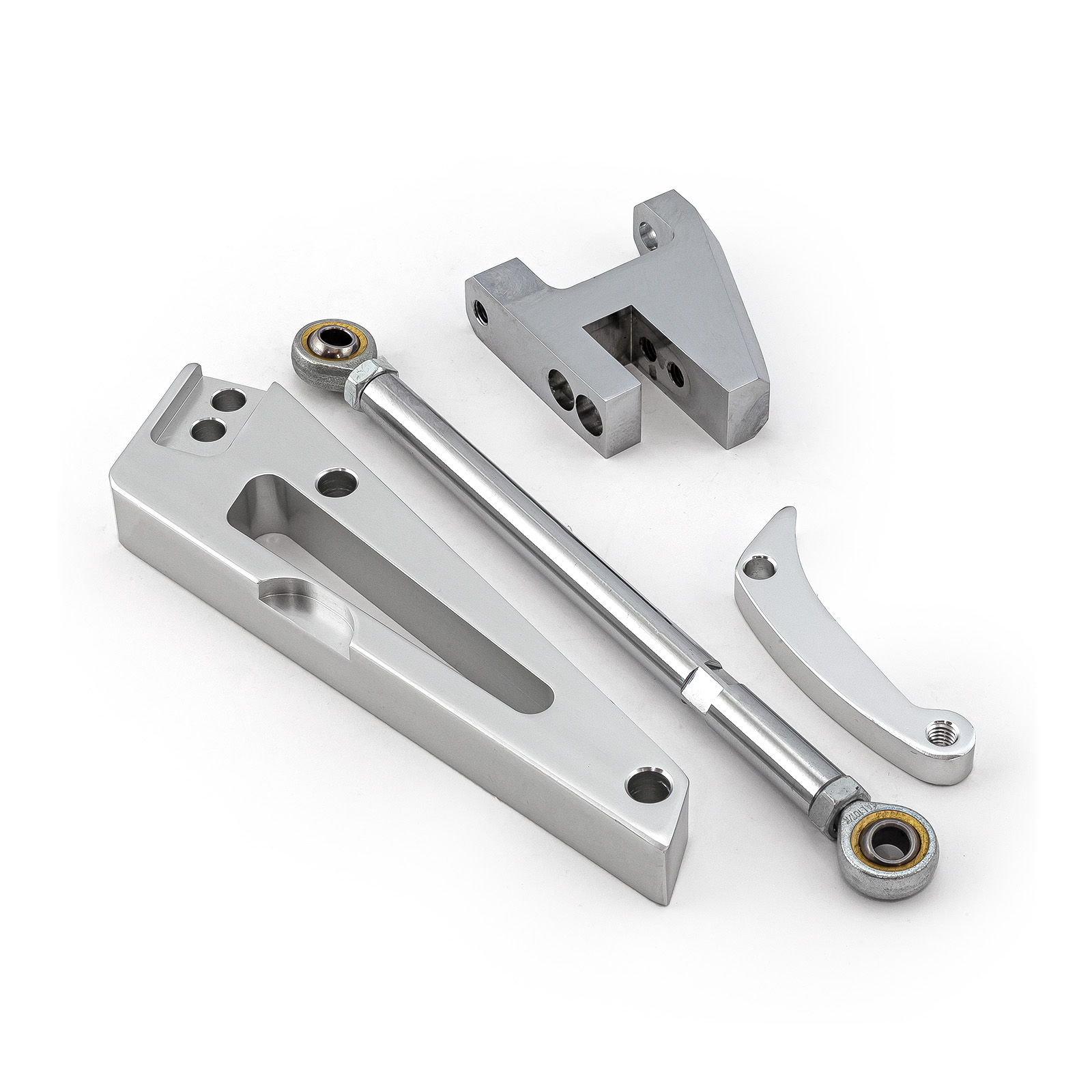 Speedmaster® PCE232.1011 Chevy BBC 454 Short Water Pump SWP Aluminum Alternator Bracket Kit Polished