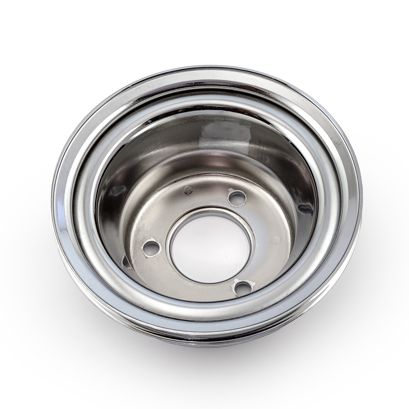 Speedmaster® PCE239.1016 Chevy BBC 454 Steel Long Water Pump Lwp 3 Groove Crank Pulley Chrome