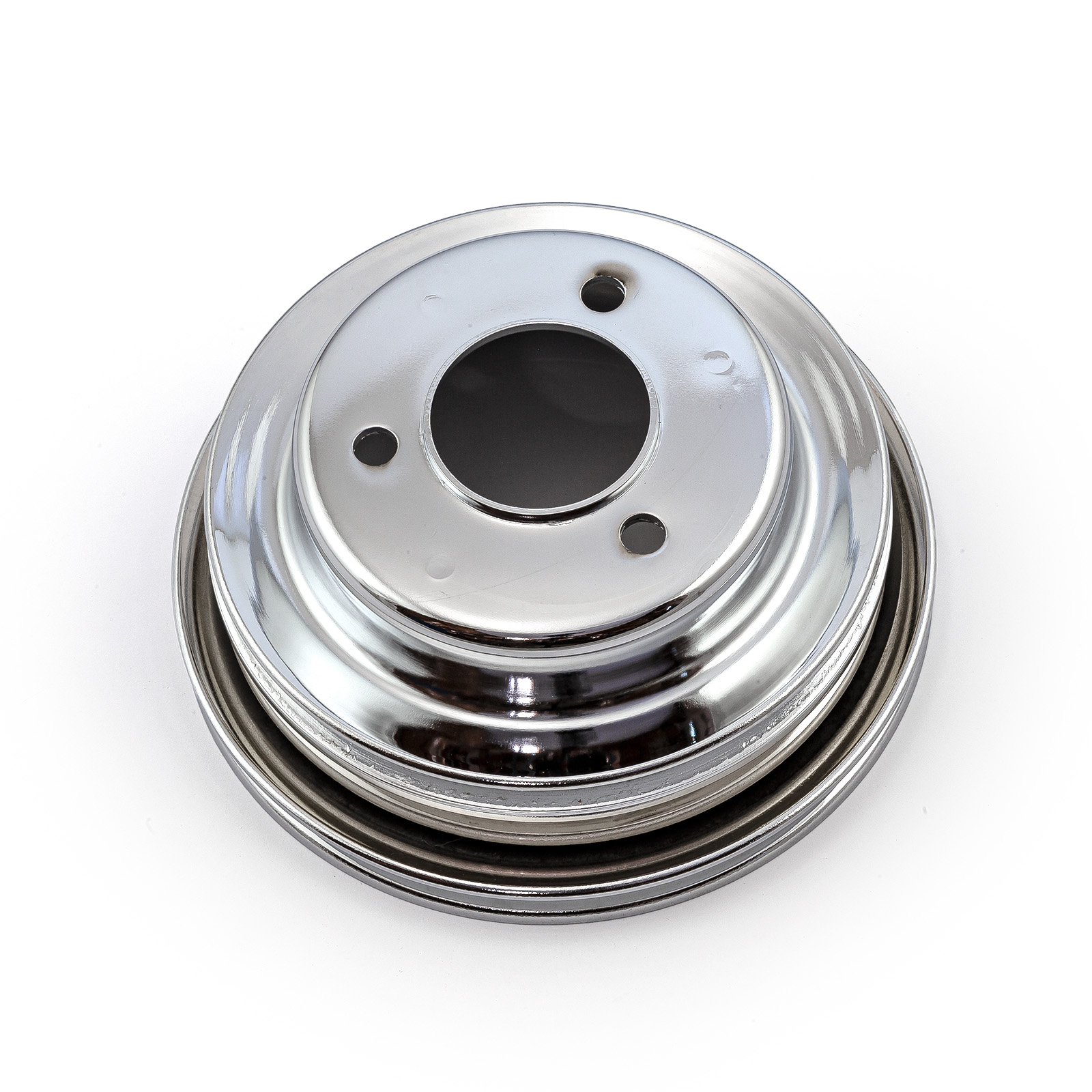 Speedmaster® PCE239.1016 Chevy BBC 454 Steel Long Water Pump Lwp 3 Groove Crank Pulley Chrome