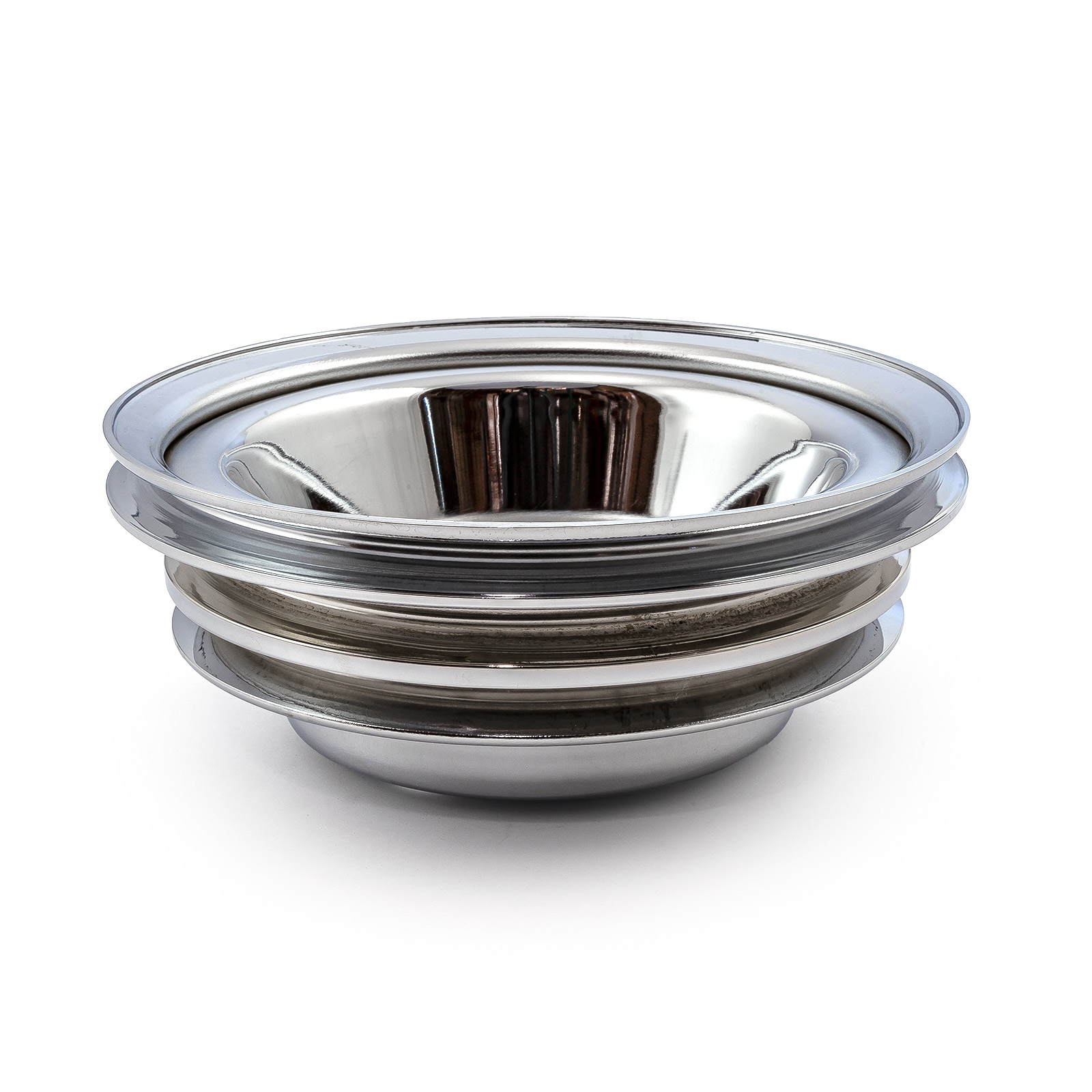 Speedmaster® PCE239.1016 Chevy BBC 454 Steel Long Water Pump Lwp 3 Groove Crank Pulley Chrome