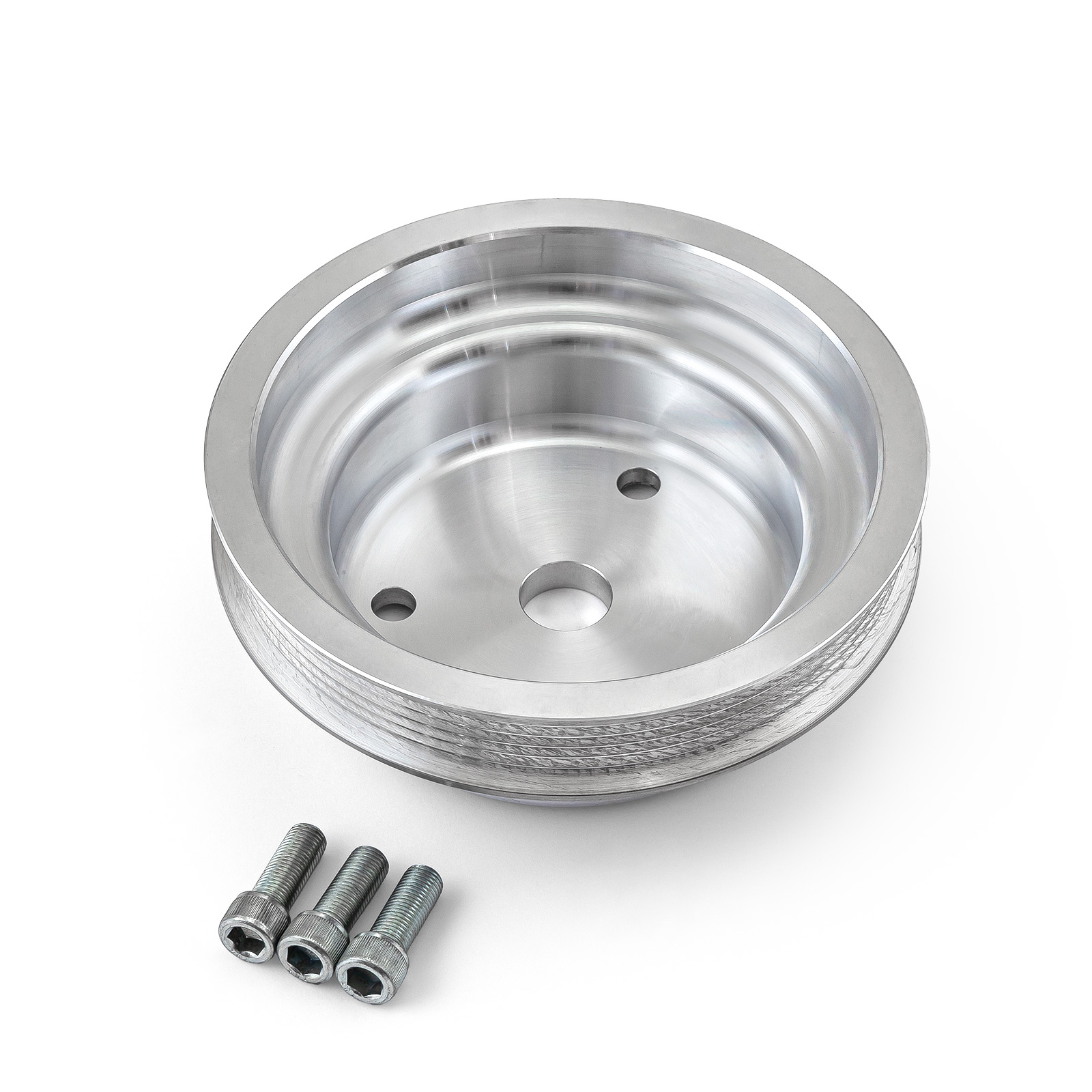 Speedmaster® PCE239.1025 Chevy SBC Billet Aluminum Short Water Pump SWP Serpentine Pulley