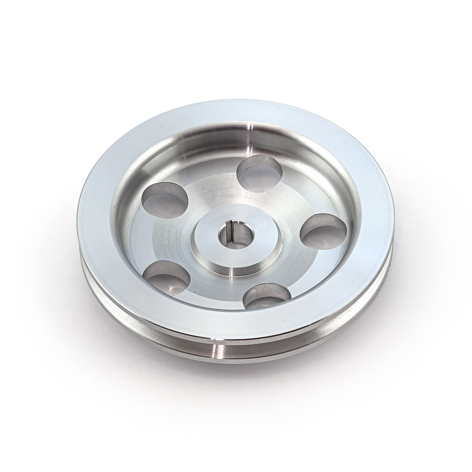 Speedmaster® PCE240.1001 Chevy Gm Aluminum 1 V Groove Power Steering Pulley Satin (1/8" Keway)