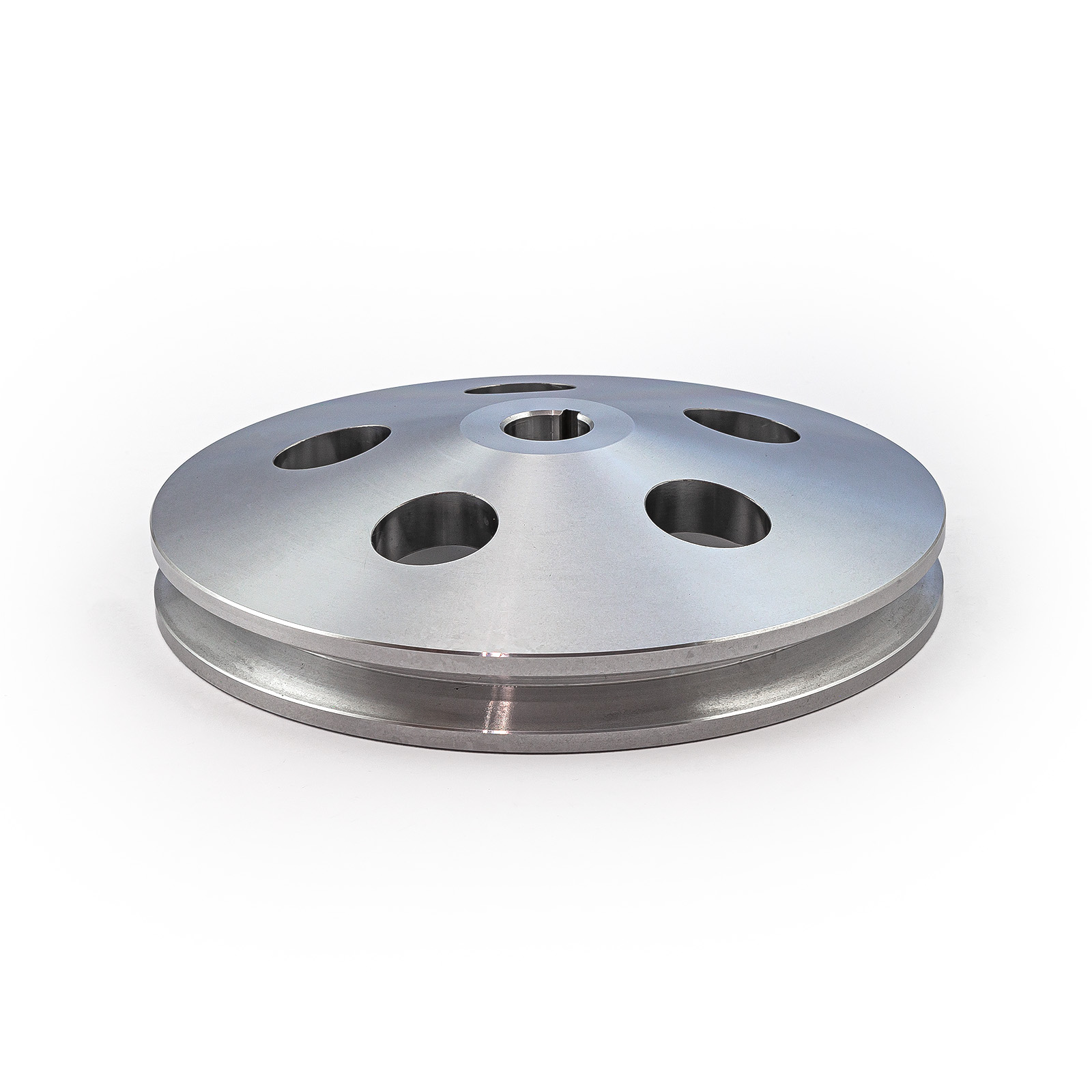 Speedmaster® PCE240.1001 Chevy Gm Aluminum 1 V Groove Power Steering Pulley Satin (1/8" Keway)
