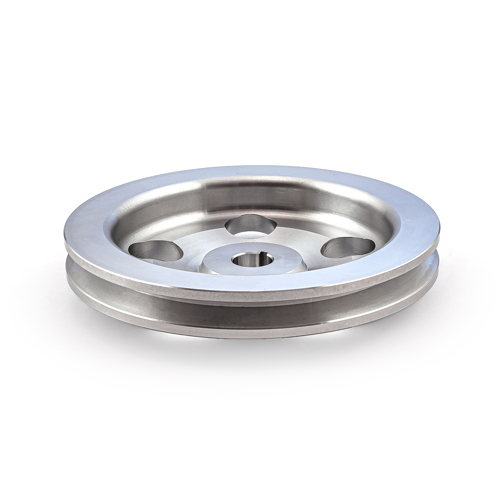 Speedmaster® PCE240.1001 Chevy Gm Aluminum 1 V Groove Power Steering Pulley Satin (1/8" Keway)