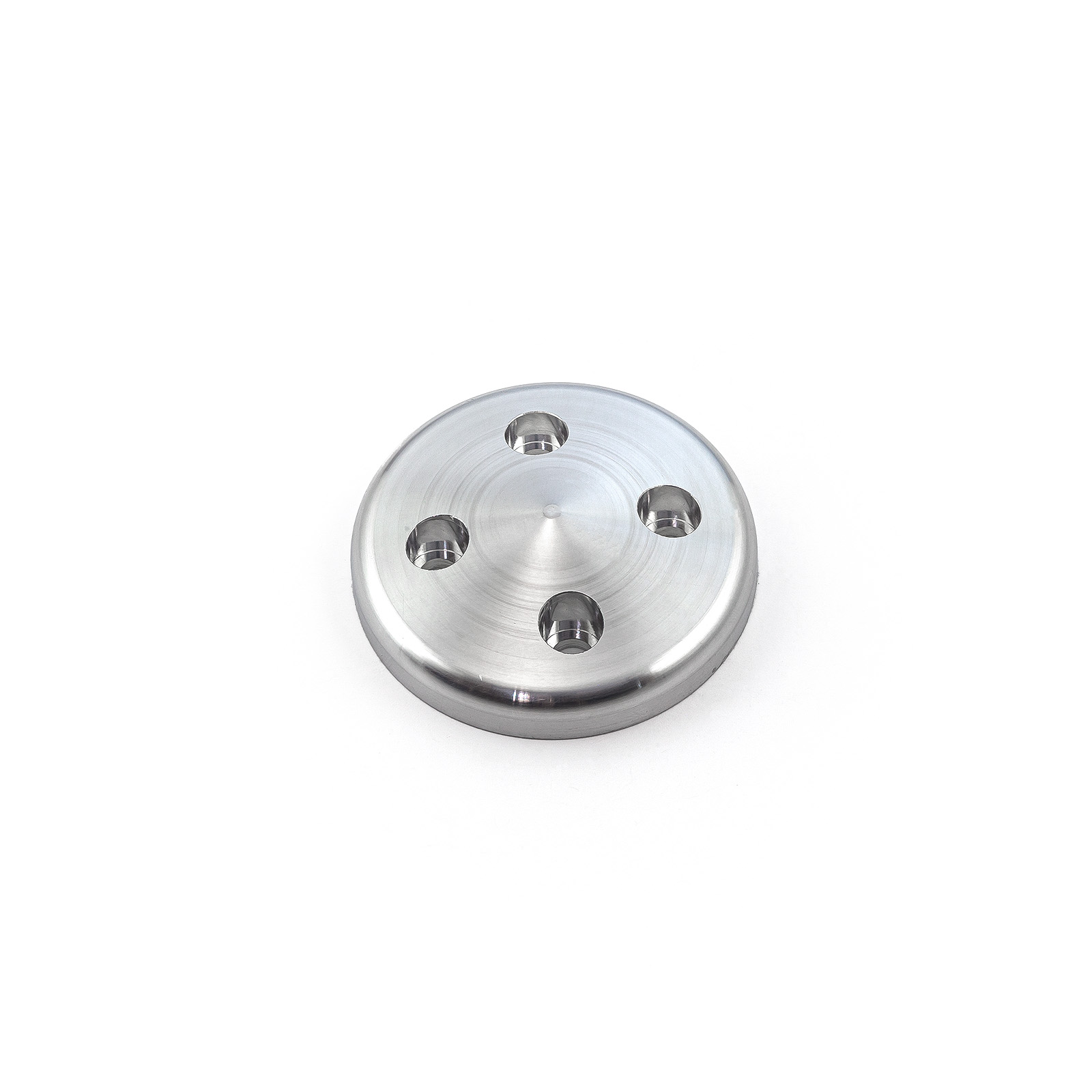 Chevy SBC 350 Short Water Pump Machine Billet Cover [Satin]