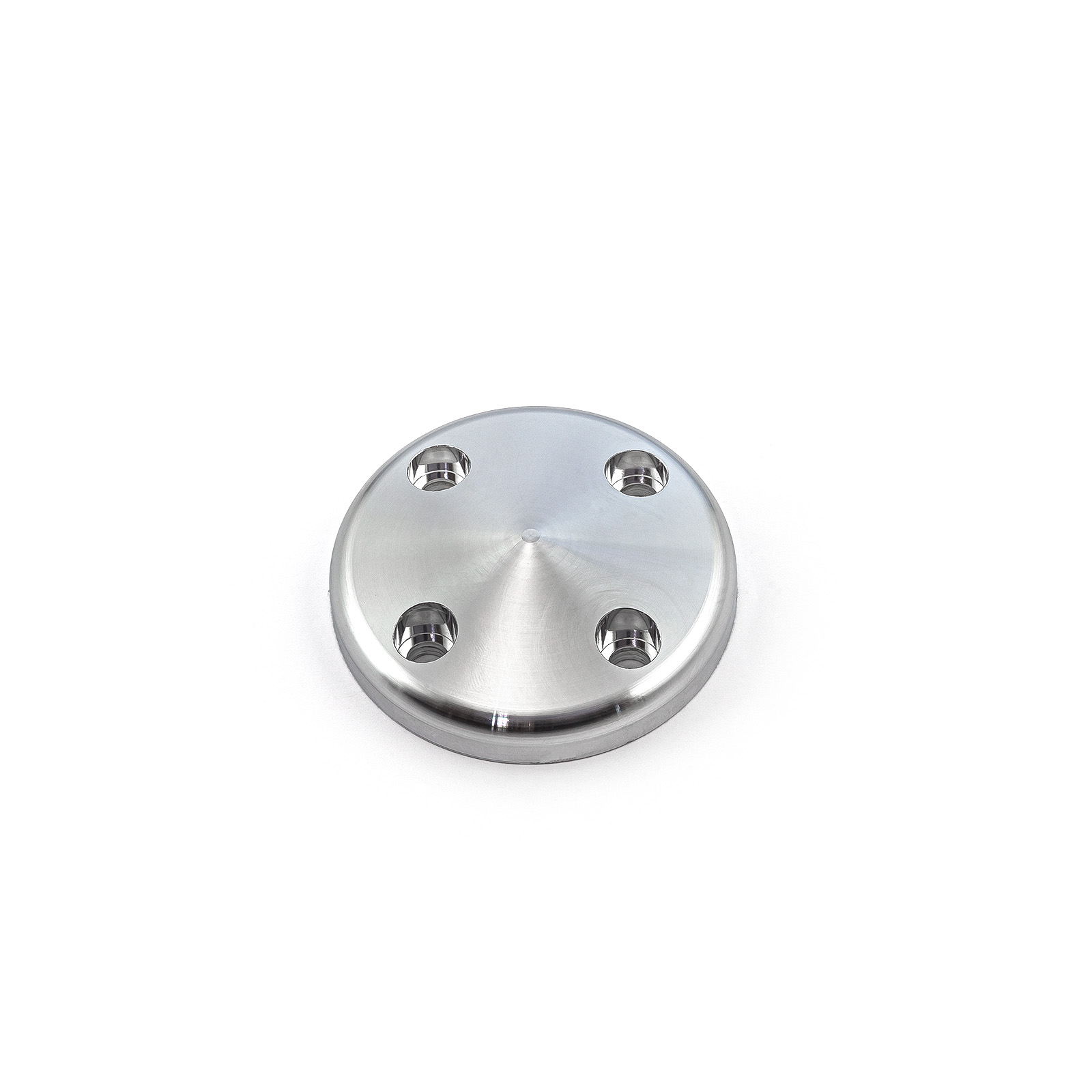 Chevy SBC 350 Long Water Pump Machine Billet Cover [Satin]