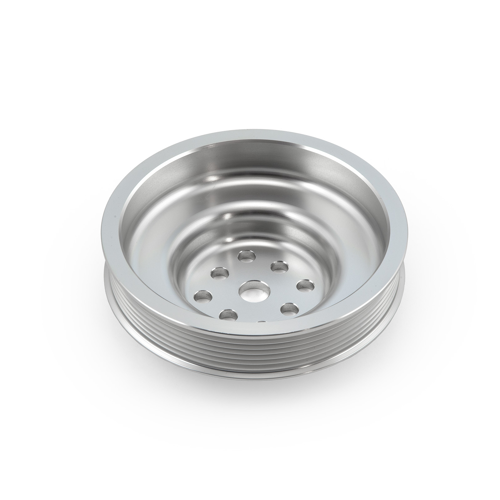 Speedmaster® PCE246.1013 Chevy SBC Billet Aluminum Short Water Pump SWP Serpentine Pulley