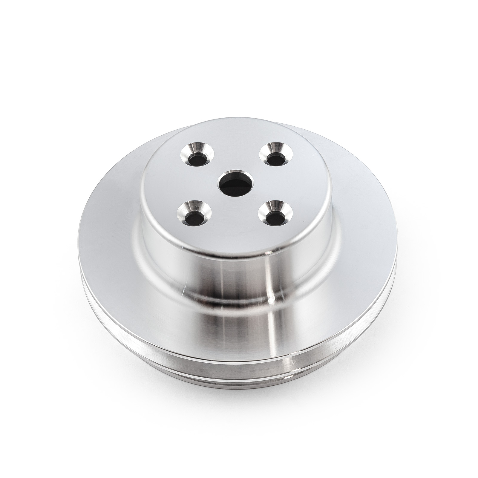 Speedmaster® PCE246.1015 Chevy BBC 454 Billet Aluminum Long Water Pump LWP 2 Groove Pulley