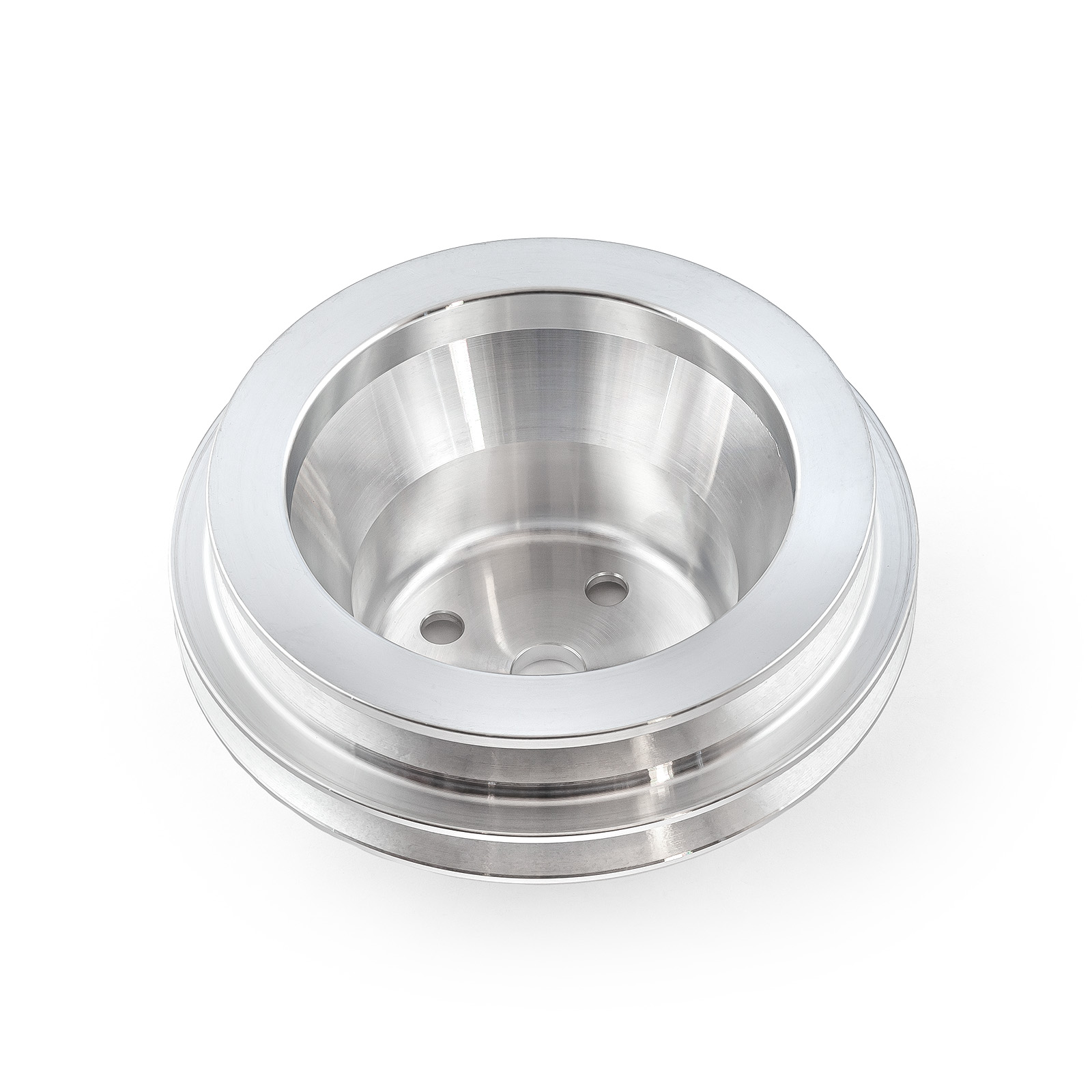 Speedmaster® PCE246.1015 Chevy BBC 454 Billet Aluminum Long Water Pump LWP 2 Groove Pulley