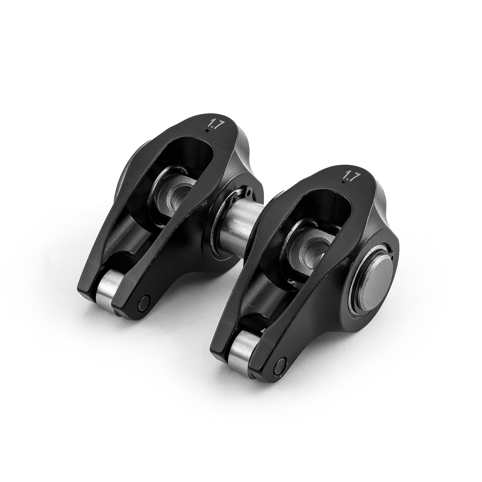 Speedmaster® PCE261.1041.01 Chevy LS1 1.7 Ratio Aluminum Pedestal Mount Roller Rocker Arm Set Black